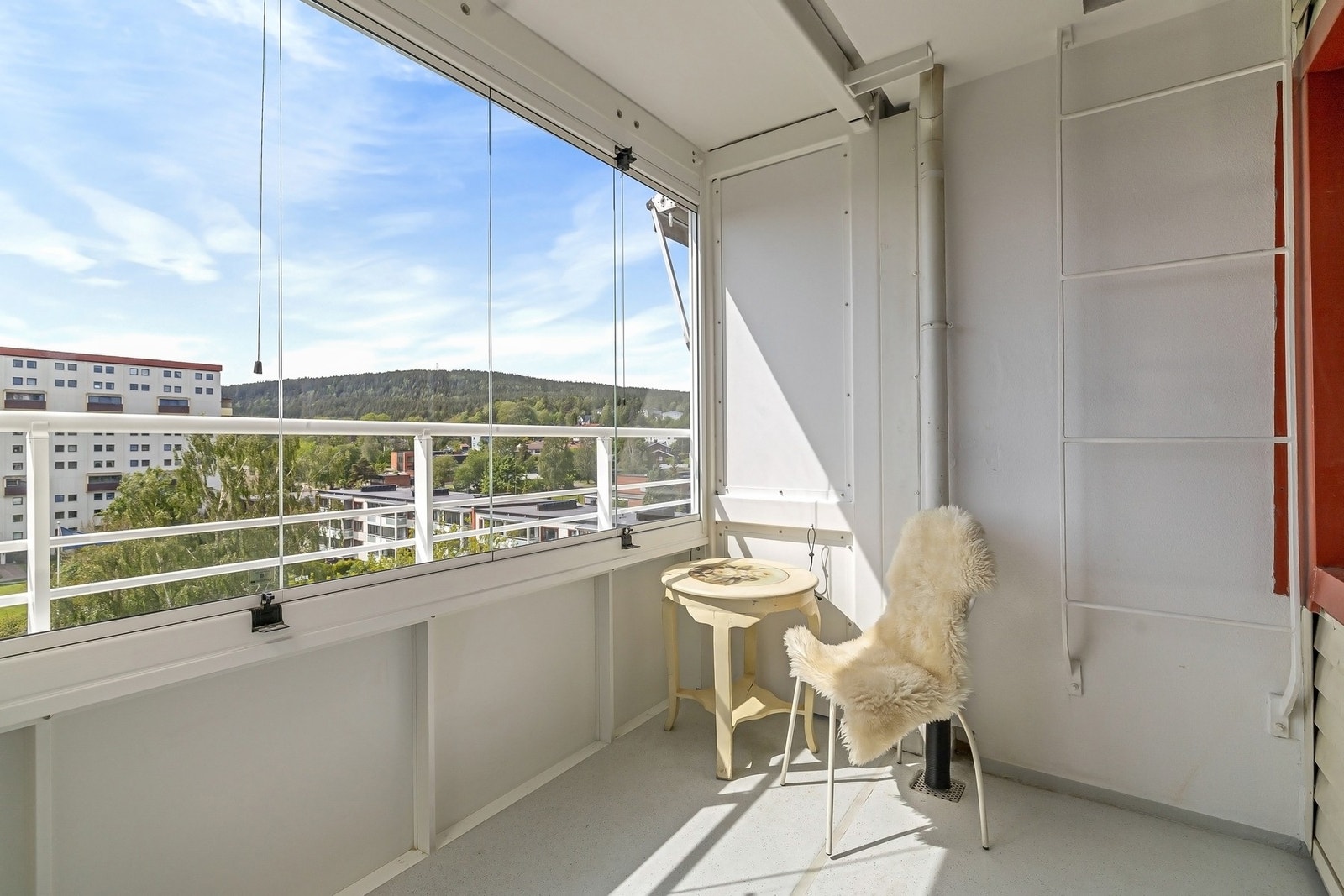 Balkongen har fin utsikt fra 7.etg. Galleribilde