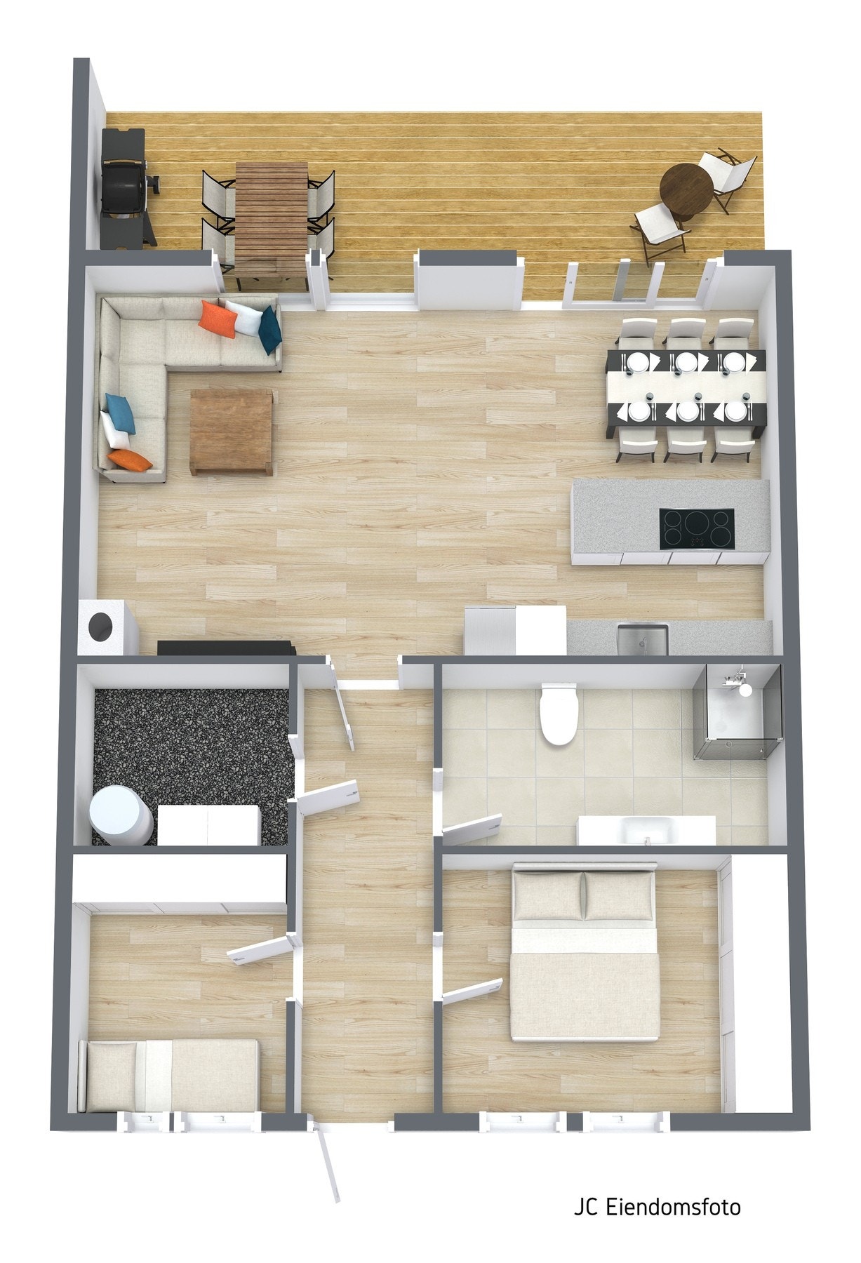 3d plantegning. Galleribilde