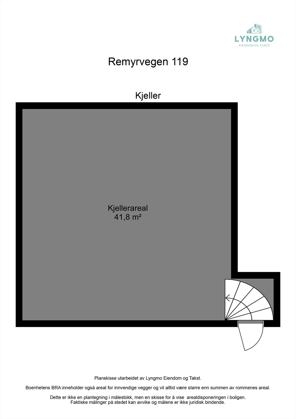Planskisse kjeller Galleribilde