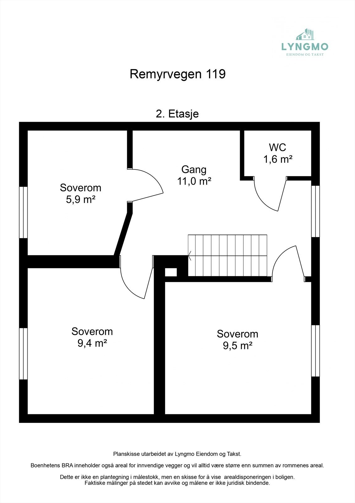 Planskisse 2. etg. Galleribilde