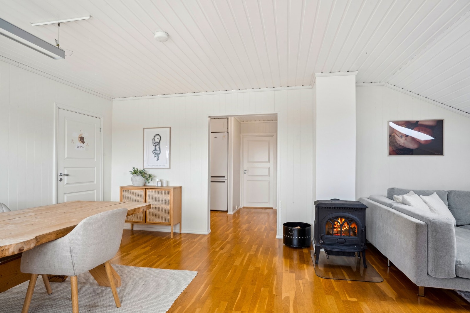 Det er trapp både ut- og innvendig til loftet Galleribilde