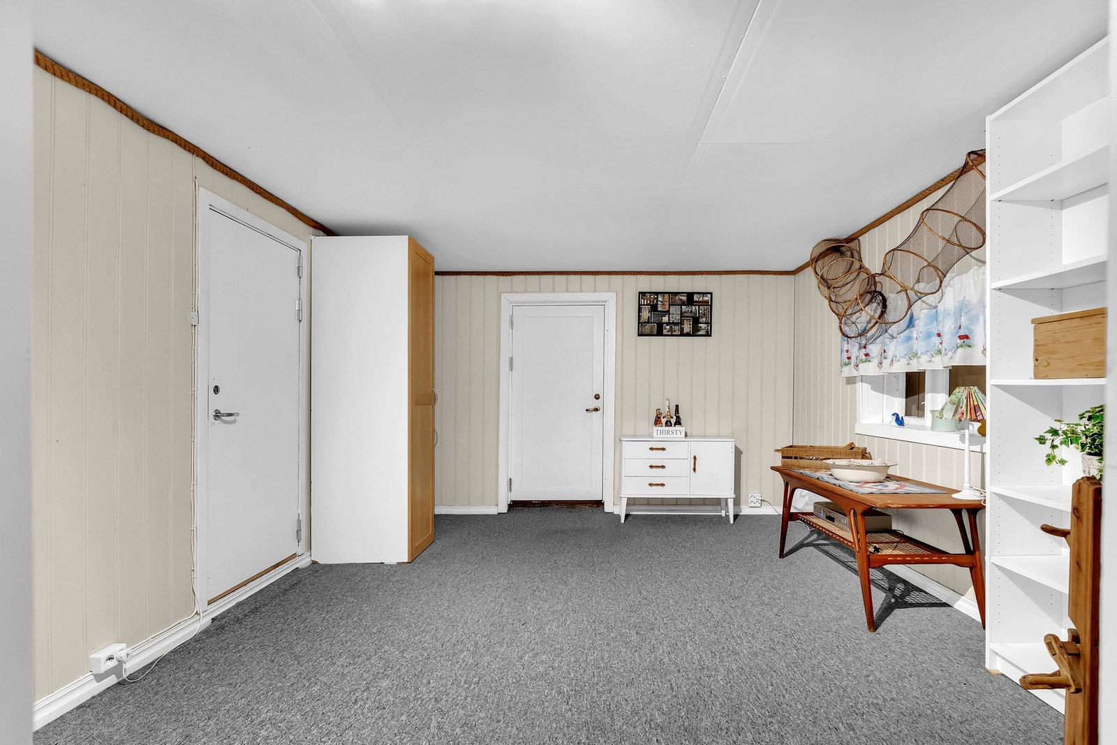 God plass til å lage en hyggelig stue her nede. Galleribilde