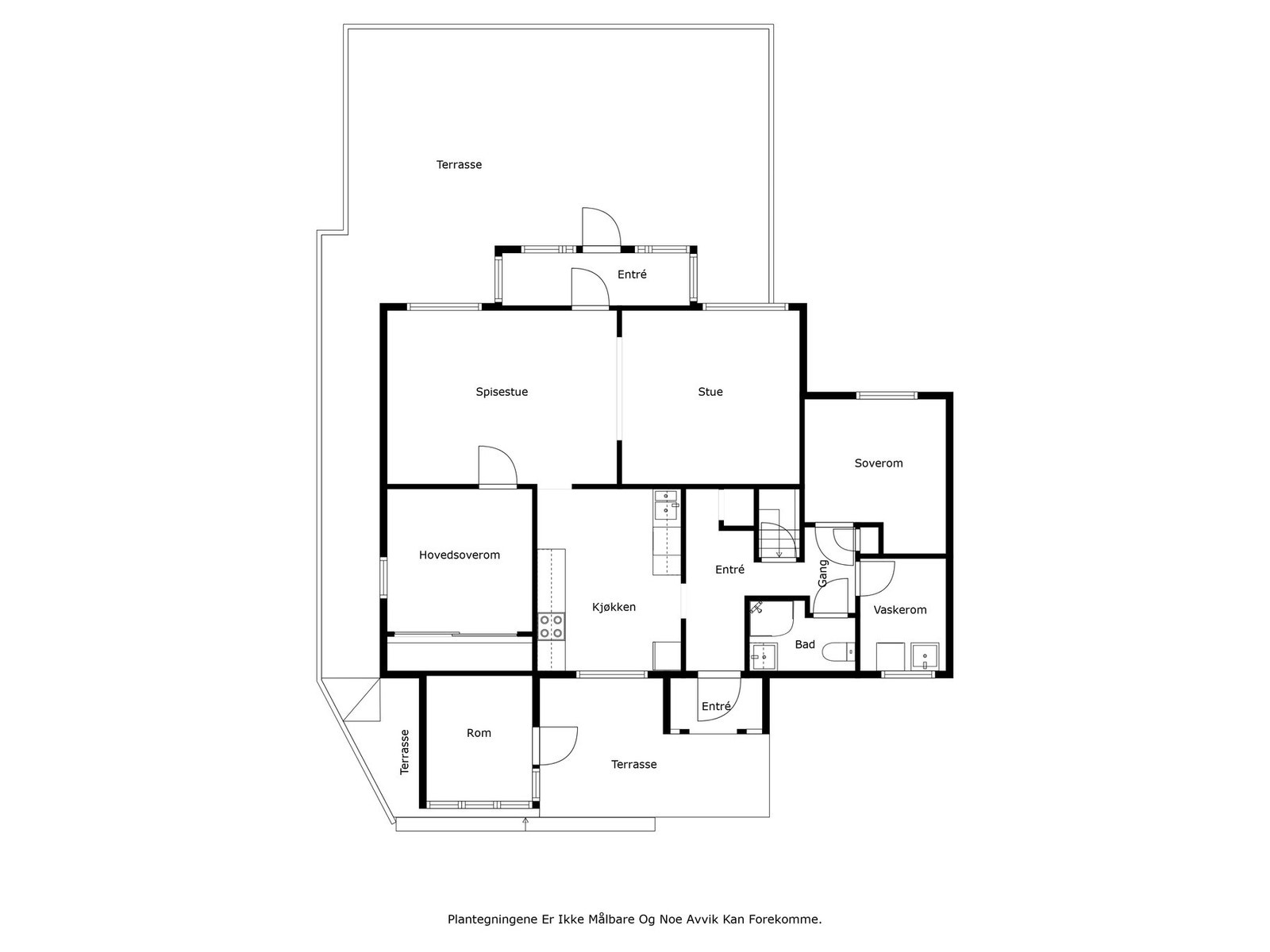 Plantegning hovedetasje. Galleribilde