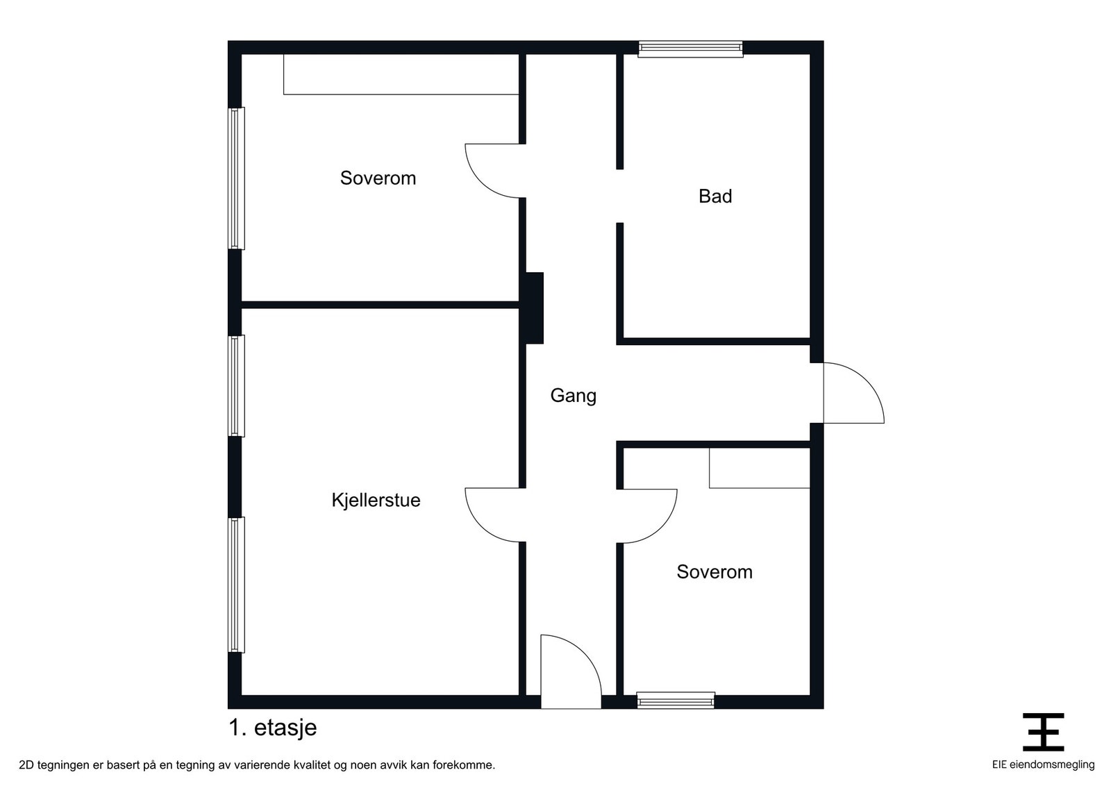 Plantegning - første etasje. Galleribilde