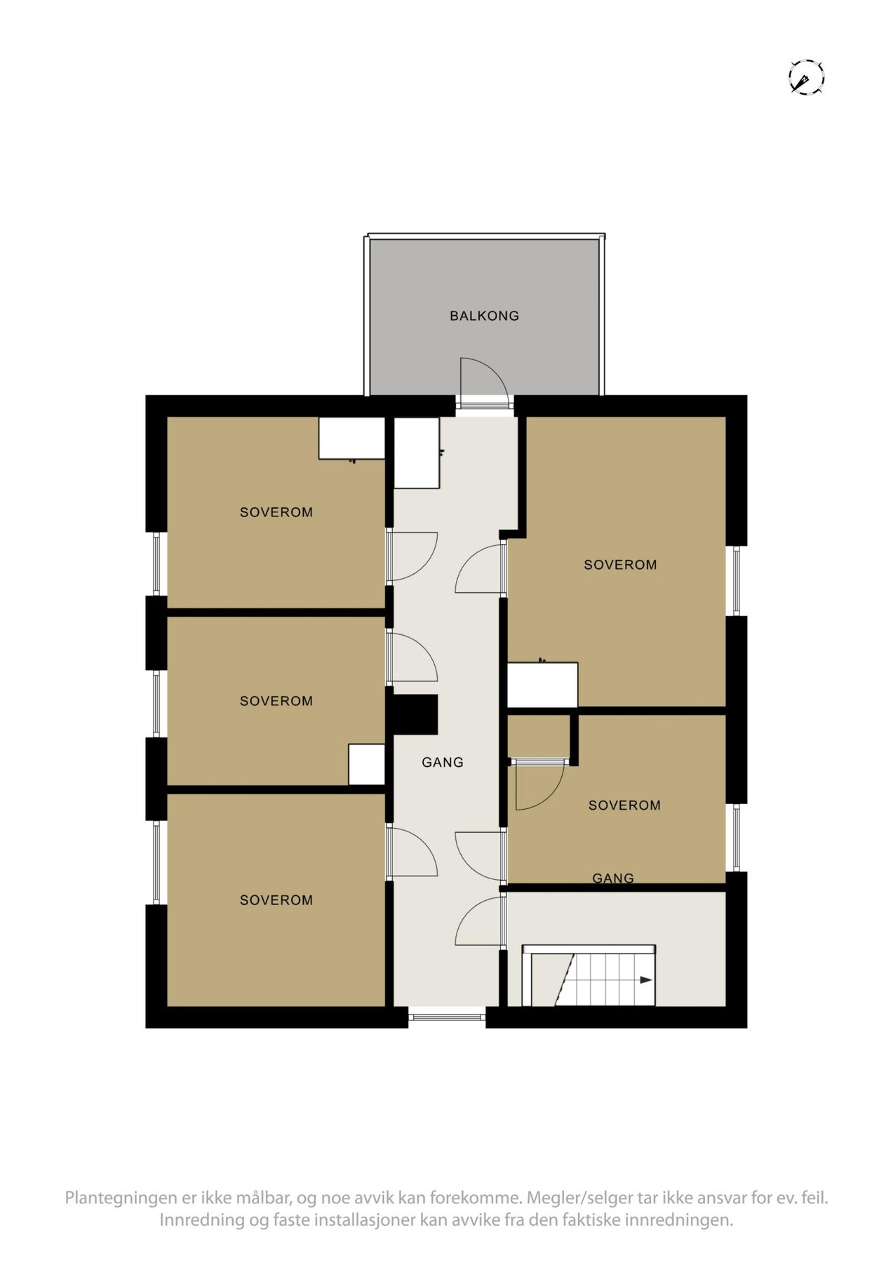 Planskisse over loftetasjen. Galleribilde