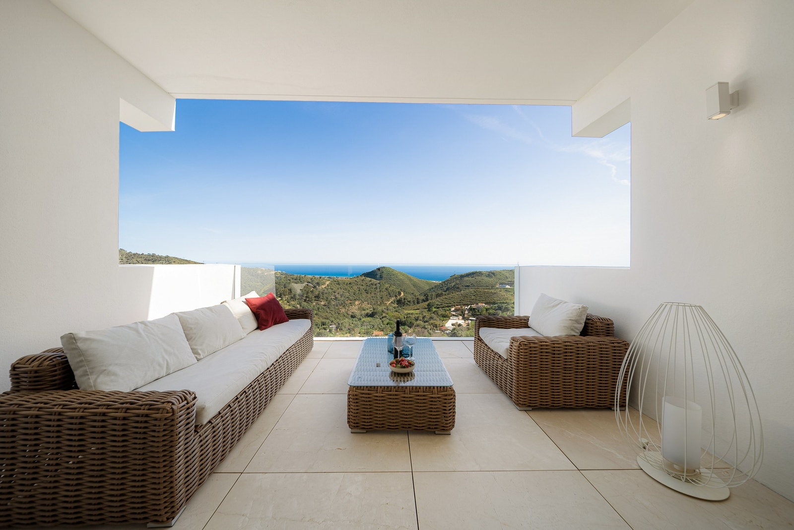 Nydelig utsikt fra terrassen Galleribilde