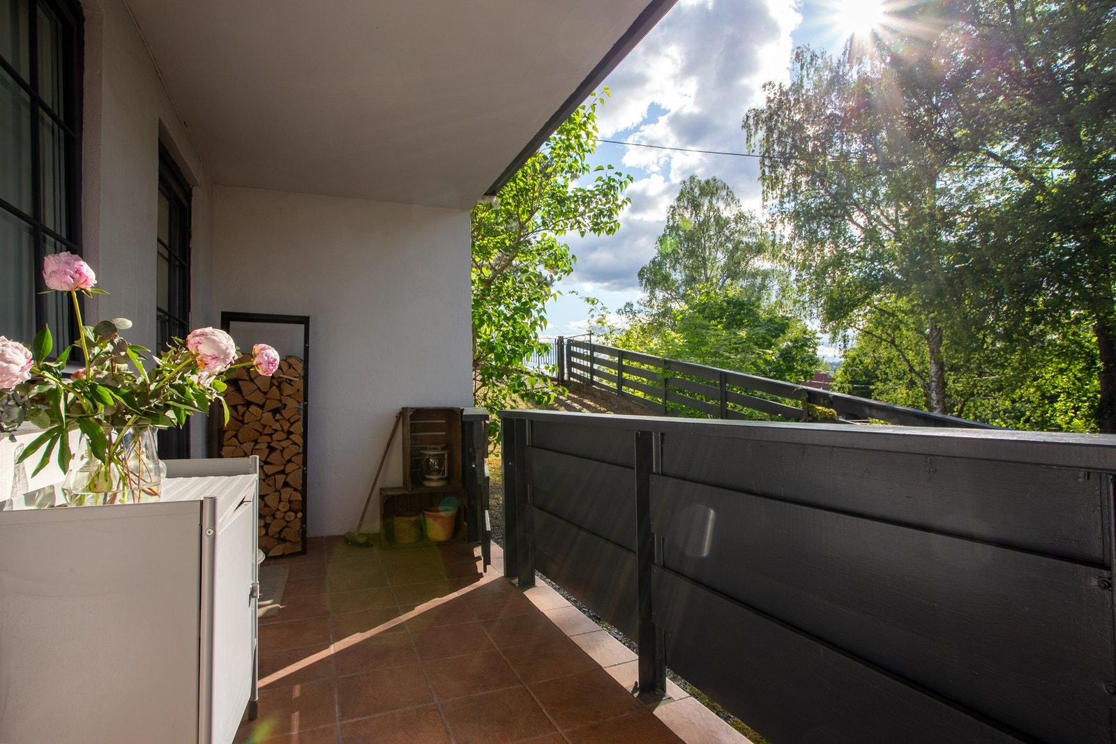 Fin terrasse på 8kvm. Galleribilde