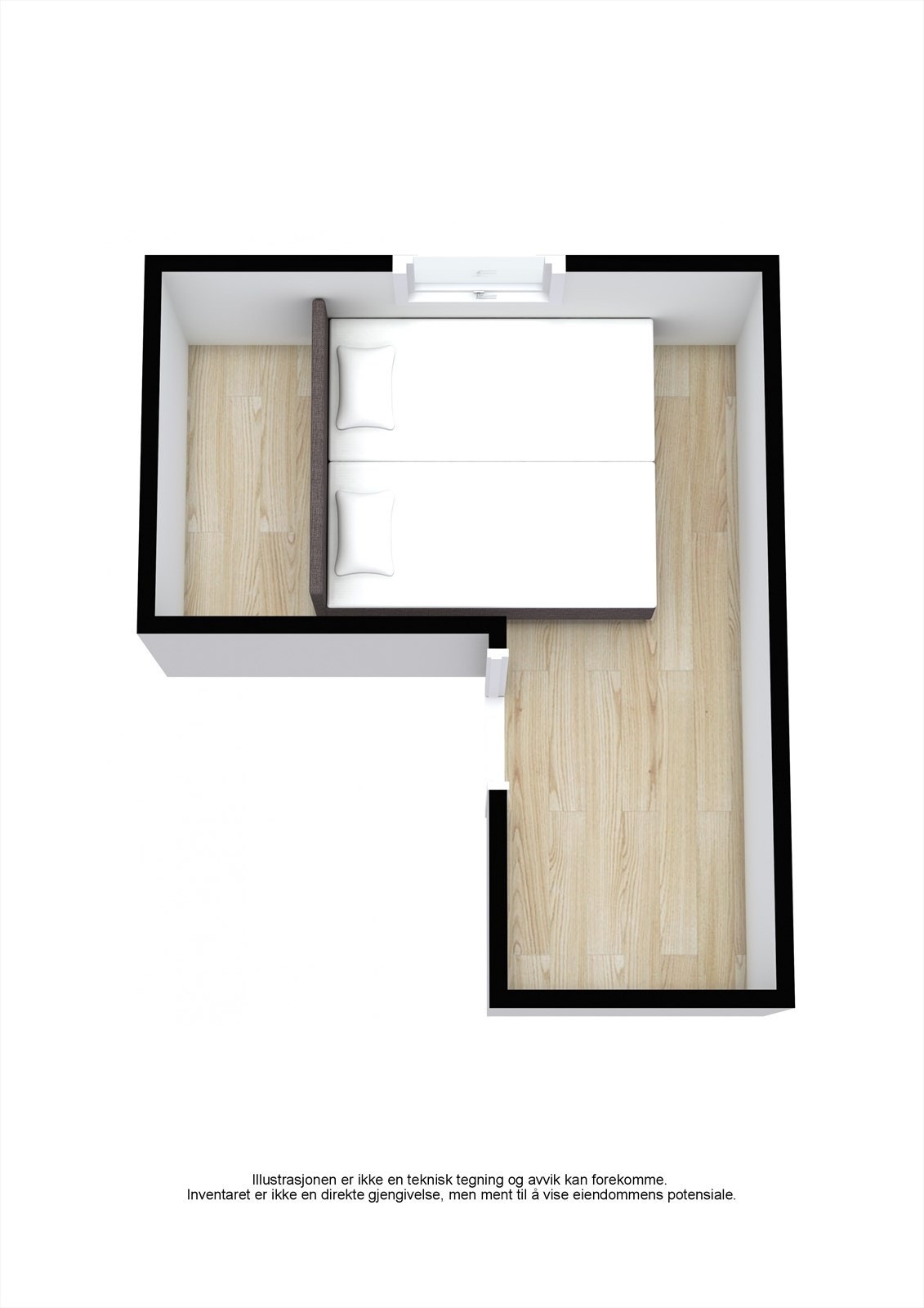 Planskisse hemsetasje Galleribilde