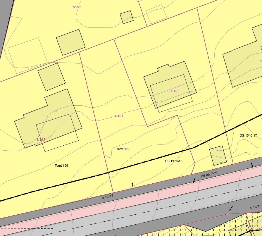 Hele tomten er regulert til bolig Galleribilde