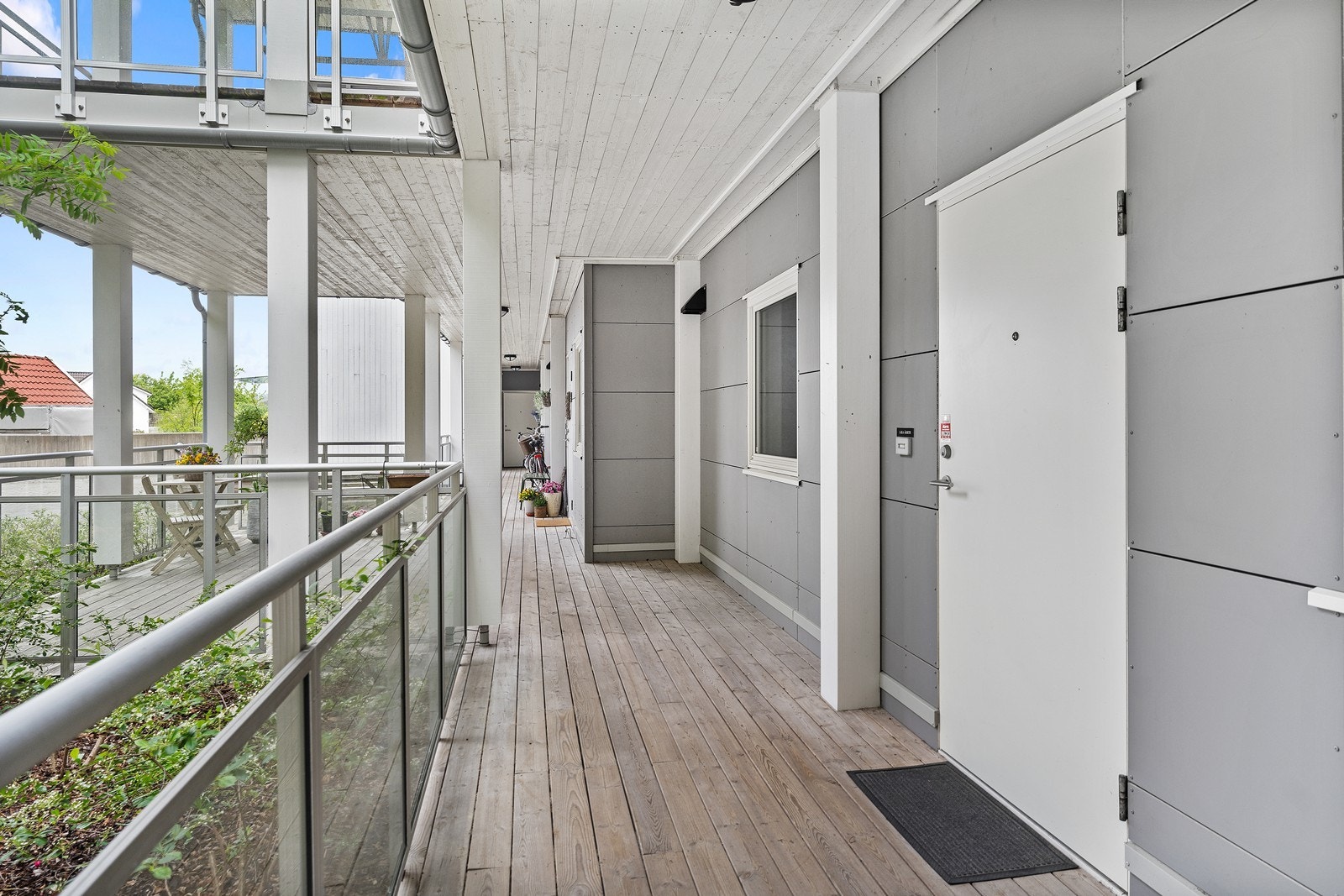 Inngangspartiet er overbygd. Galleribilde
