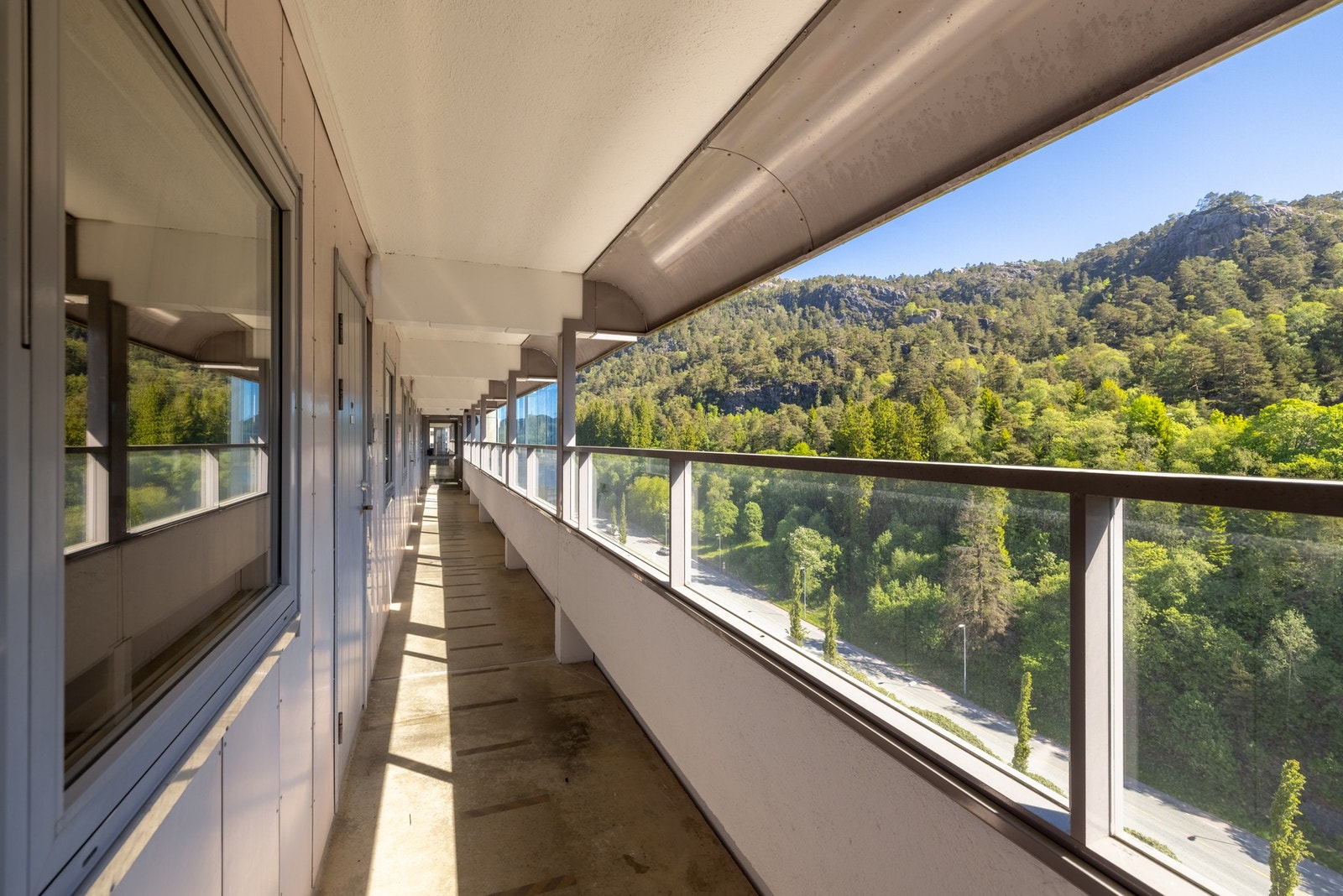 Leiligheten er i 11. etasje. Galleribilde