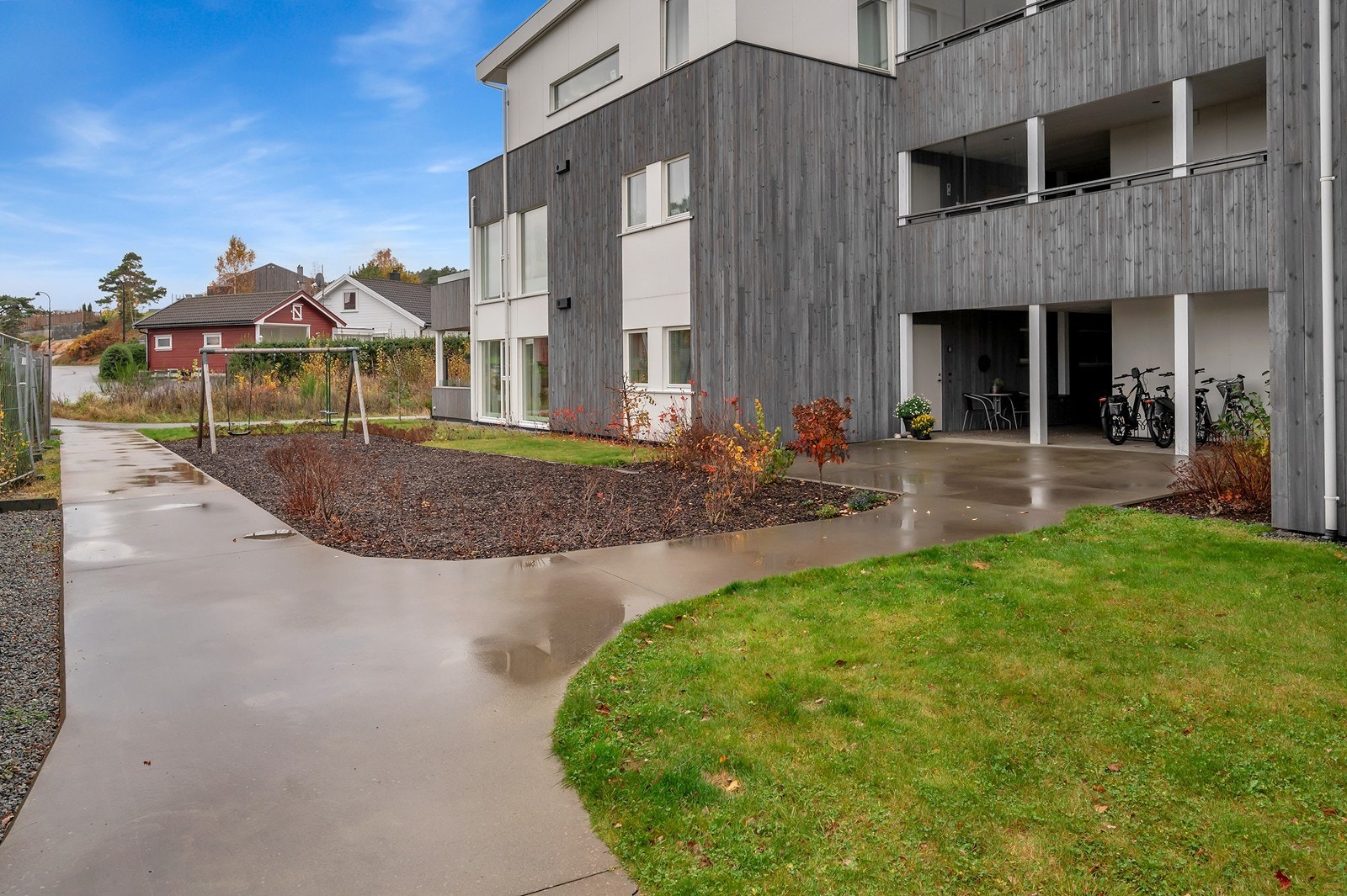 Pent opparbeidet uteområde Galleribilde