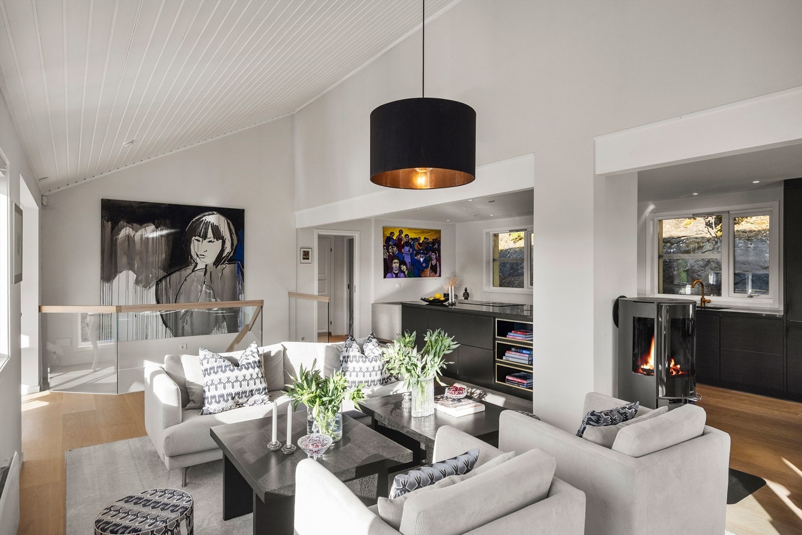 En hyggelig peisovn gir ekstra varme og stemning på kalde dager. Galleribilde