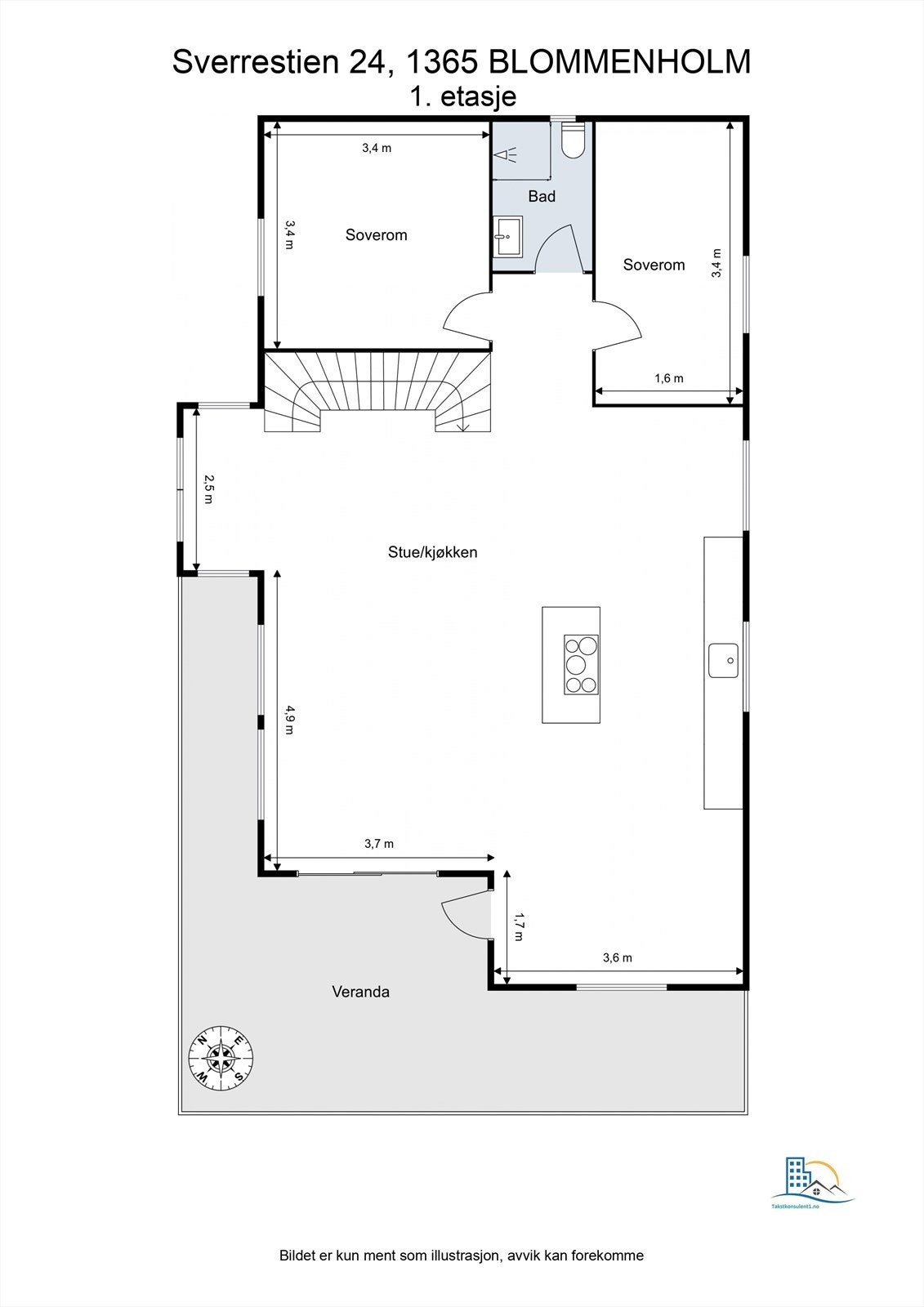 Plantegning - 1. etasje Galleribilde