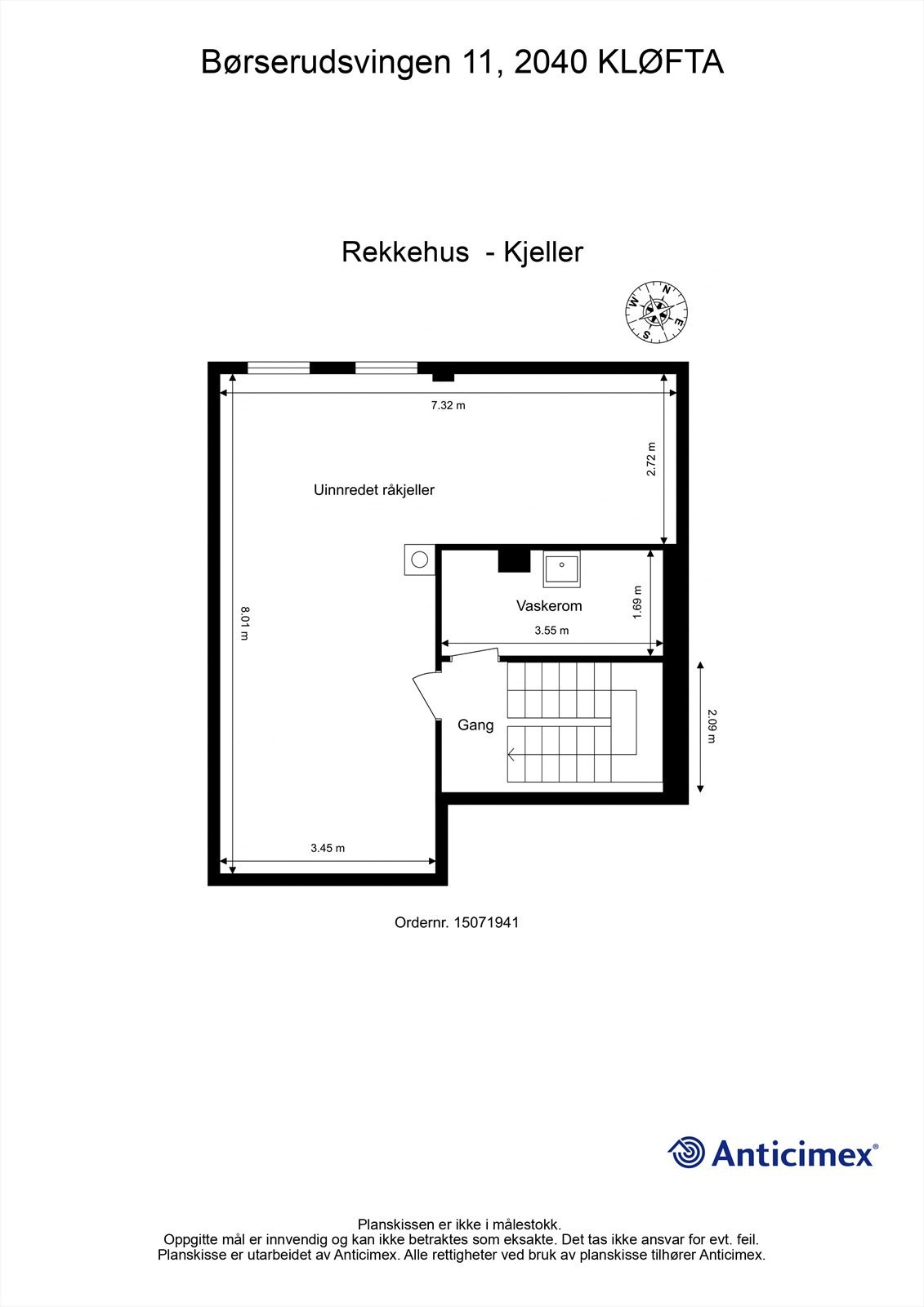 Plantegning underetasje Galleribilde