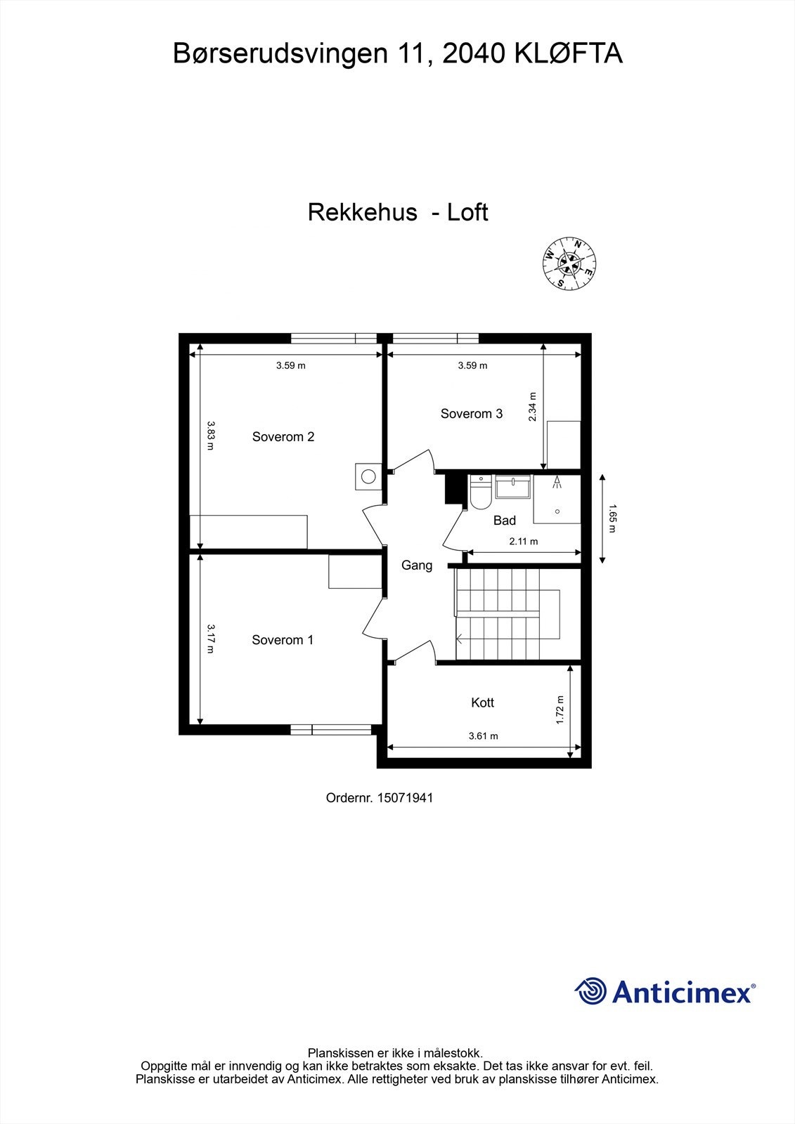 Plantegning 2. etasje Galleribilde
