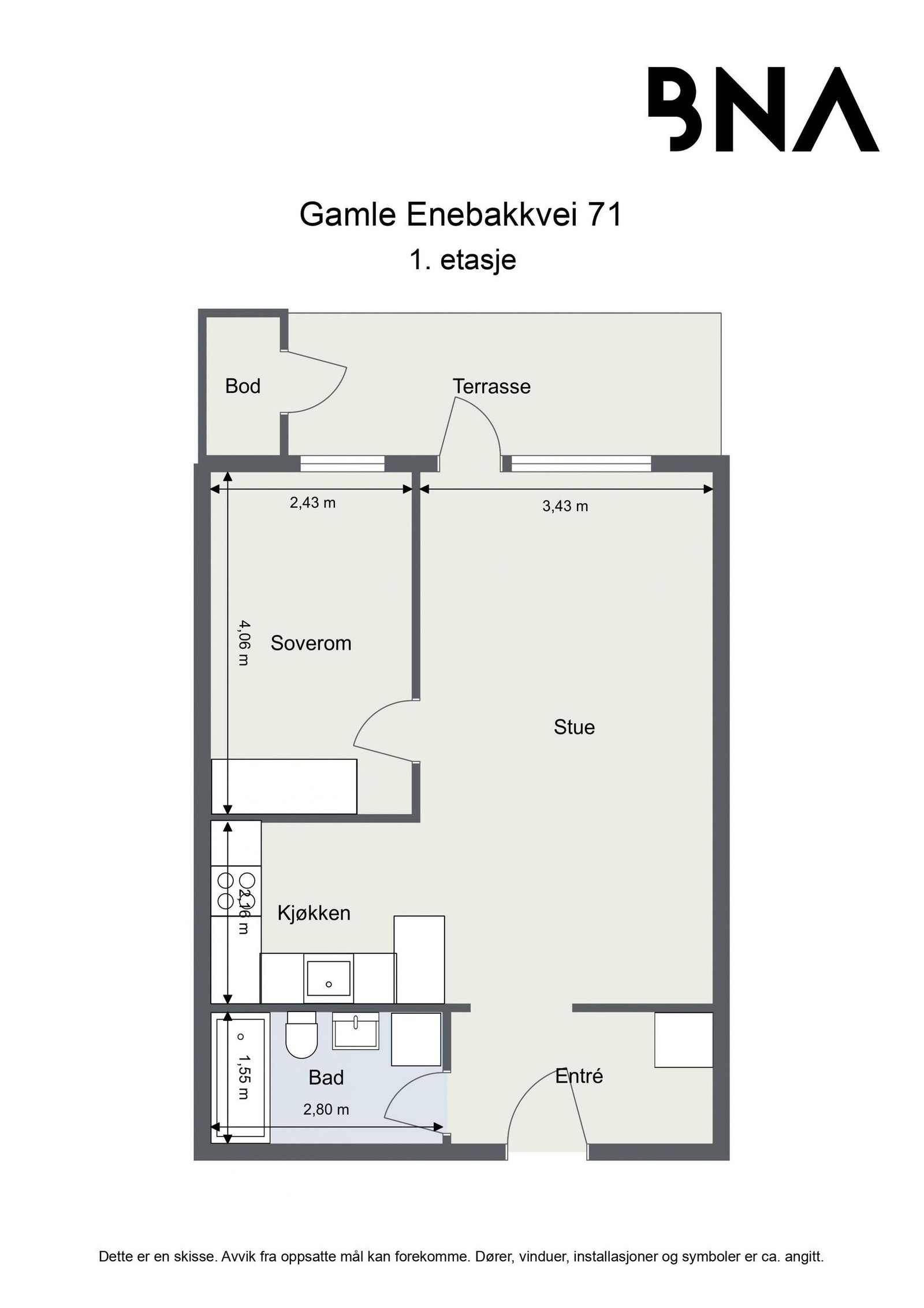 Plantegning Galleribilde