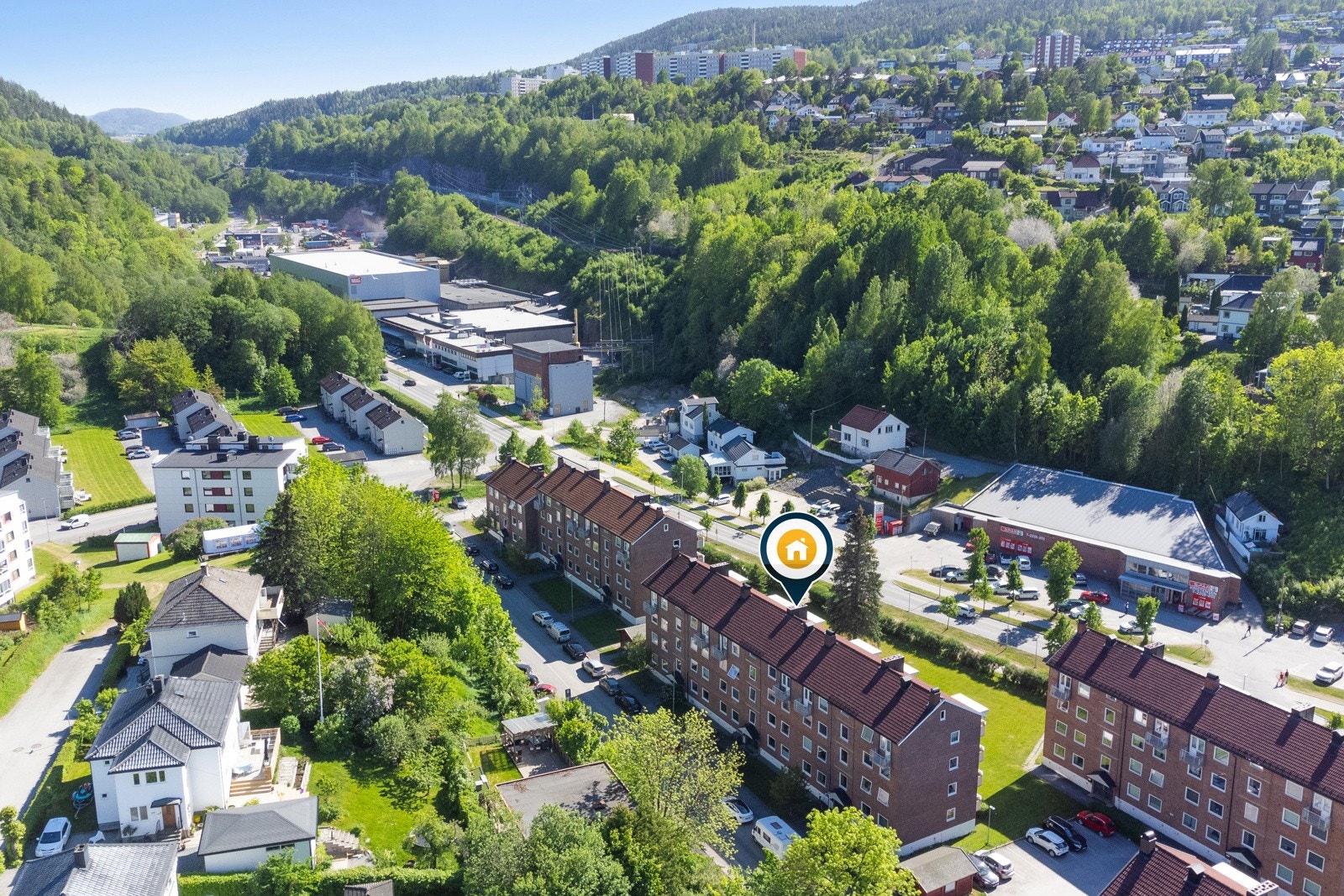 Fra leiligheten er det også gangavstand til Nordbykollen med lysløype og flott turterreng Galleribilde