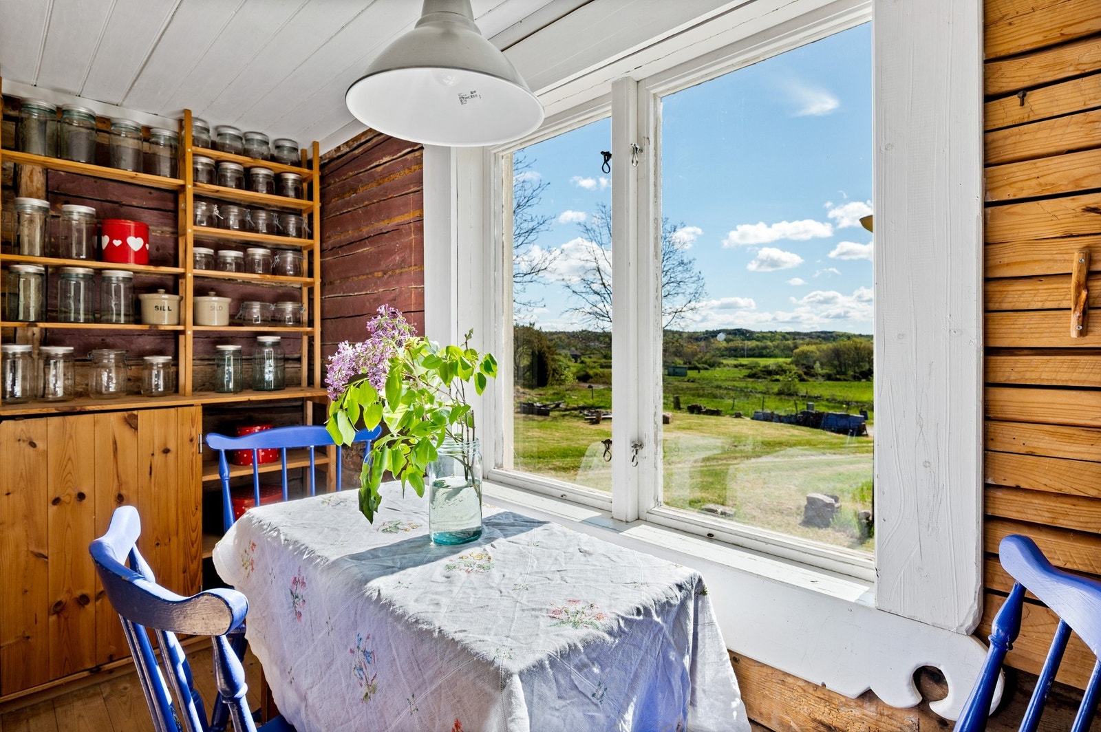 Finaste köksfönsterutsikt Galleribilde