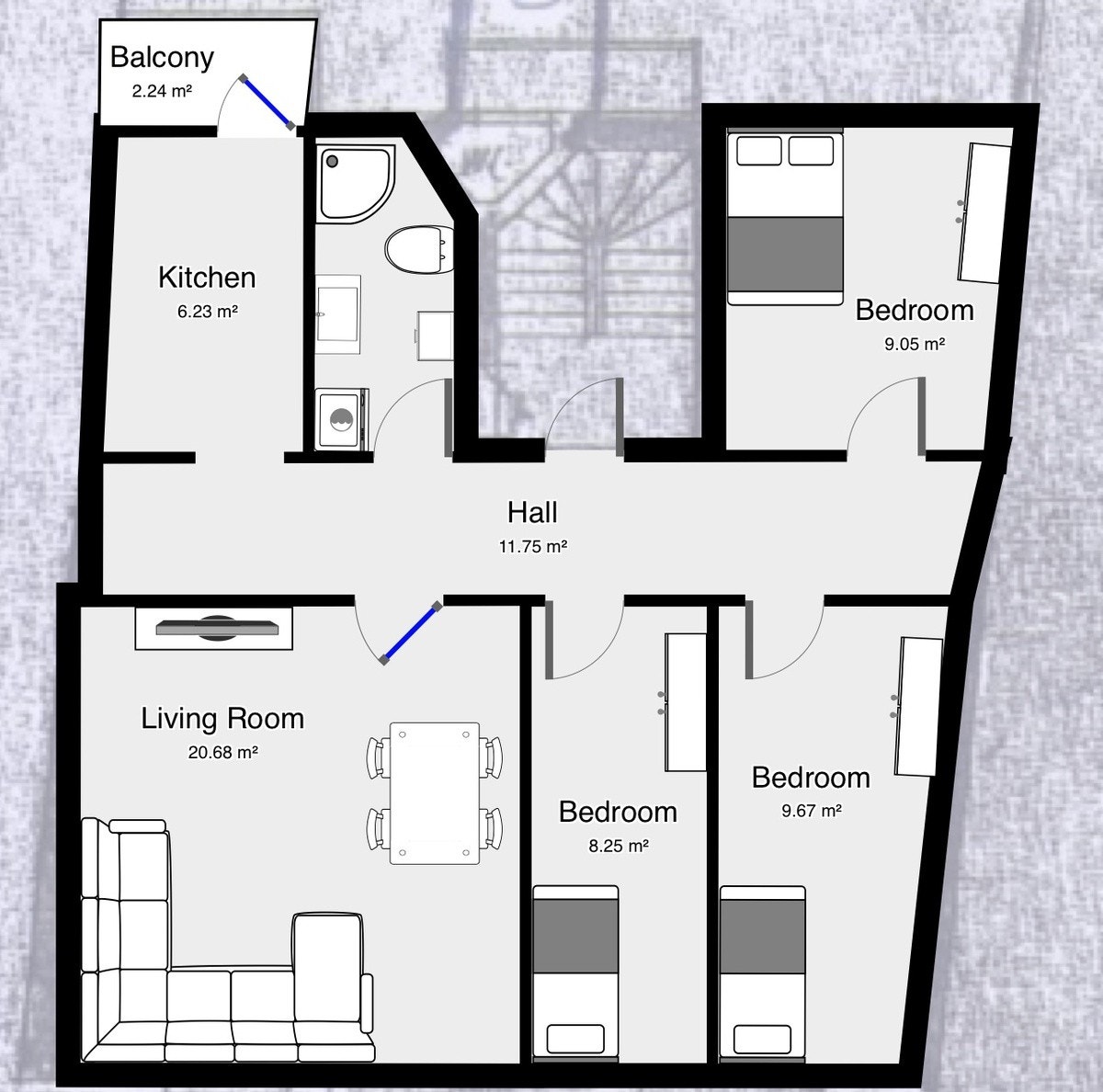 Ca planløsning, målene er ikke nødvendigvis riktige Galleribilde