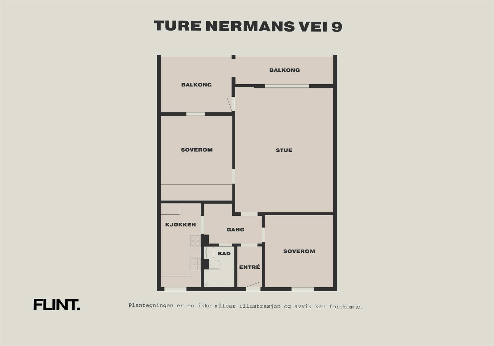 Plantegning | Ture Nermans Vei 9 Galleribilde
