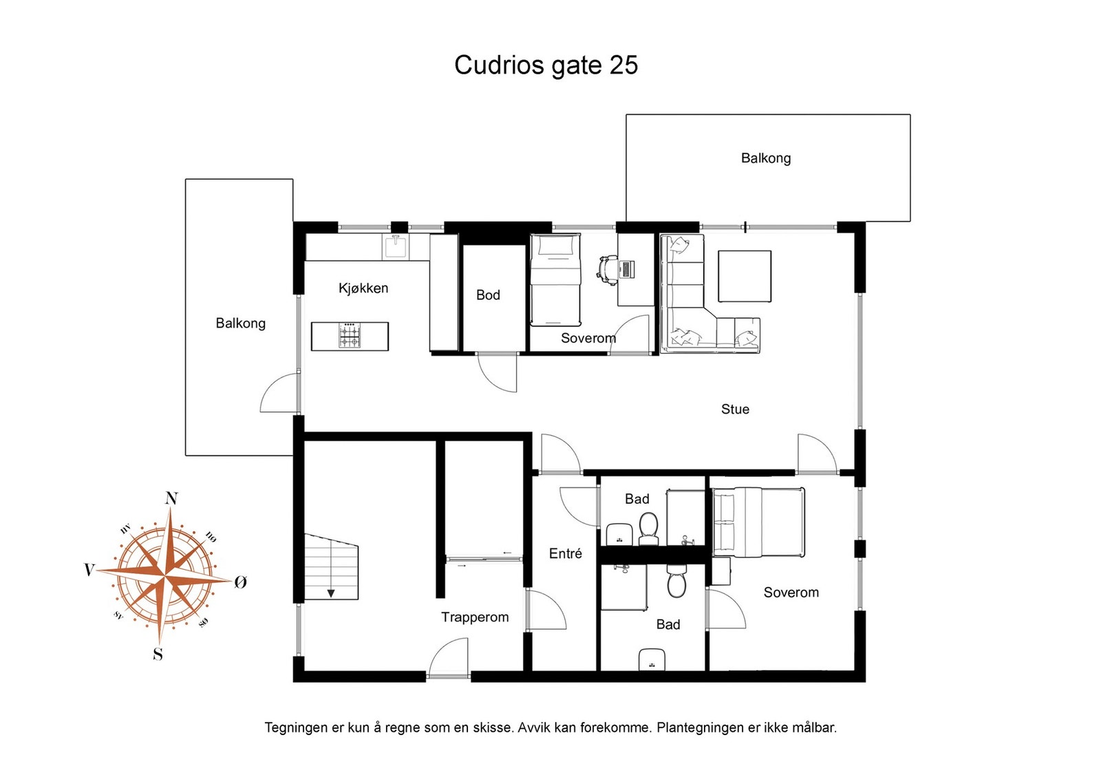 Planløsning - 3.etasje. Galleribilde