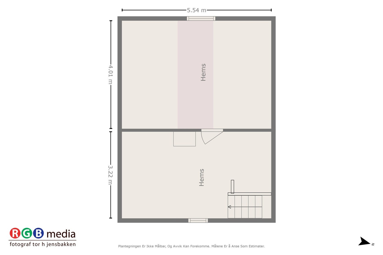 Plantegning hems anneks Galleribilde