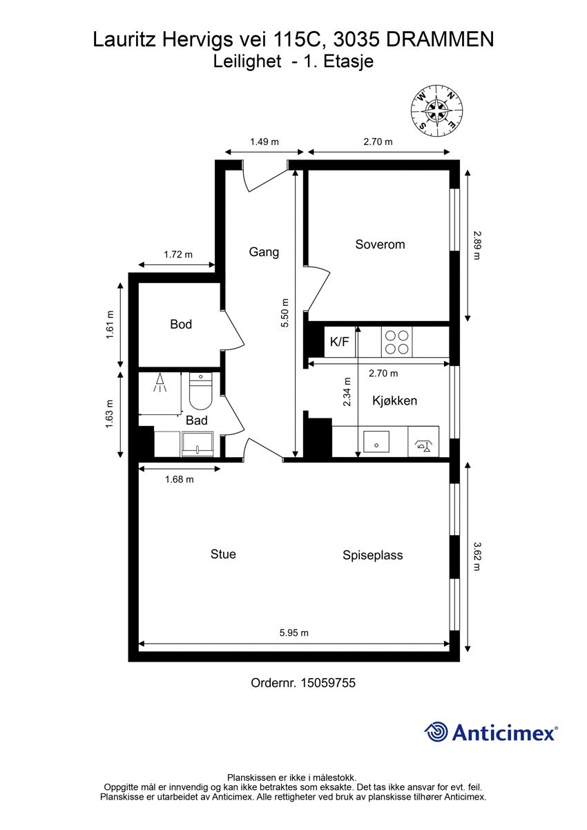 Plantegning Galleribilde
