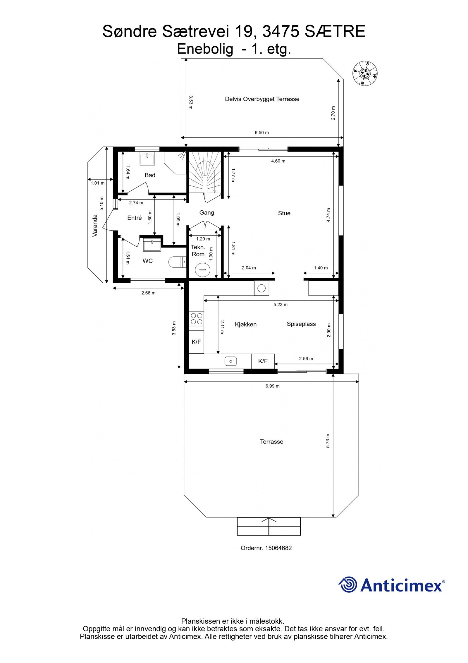 Plantegning 1.etasje Galleribilde