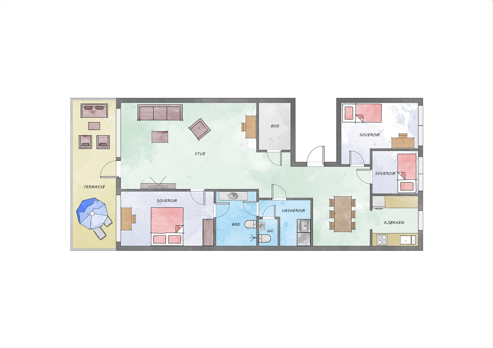 Plantegning 3.etg. Galleribilde