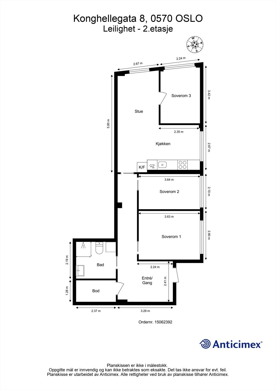 Plantegning Galleribilde