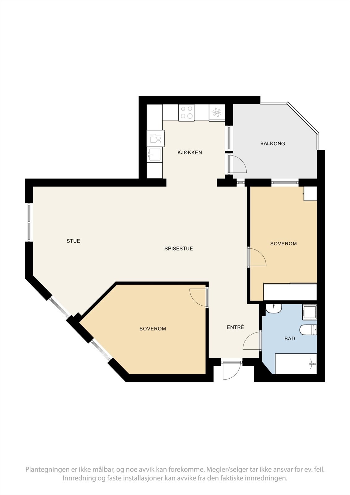 Leiligheten har en fin planløsning med en god rominndeling. Galleribilde