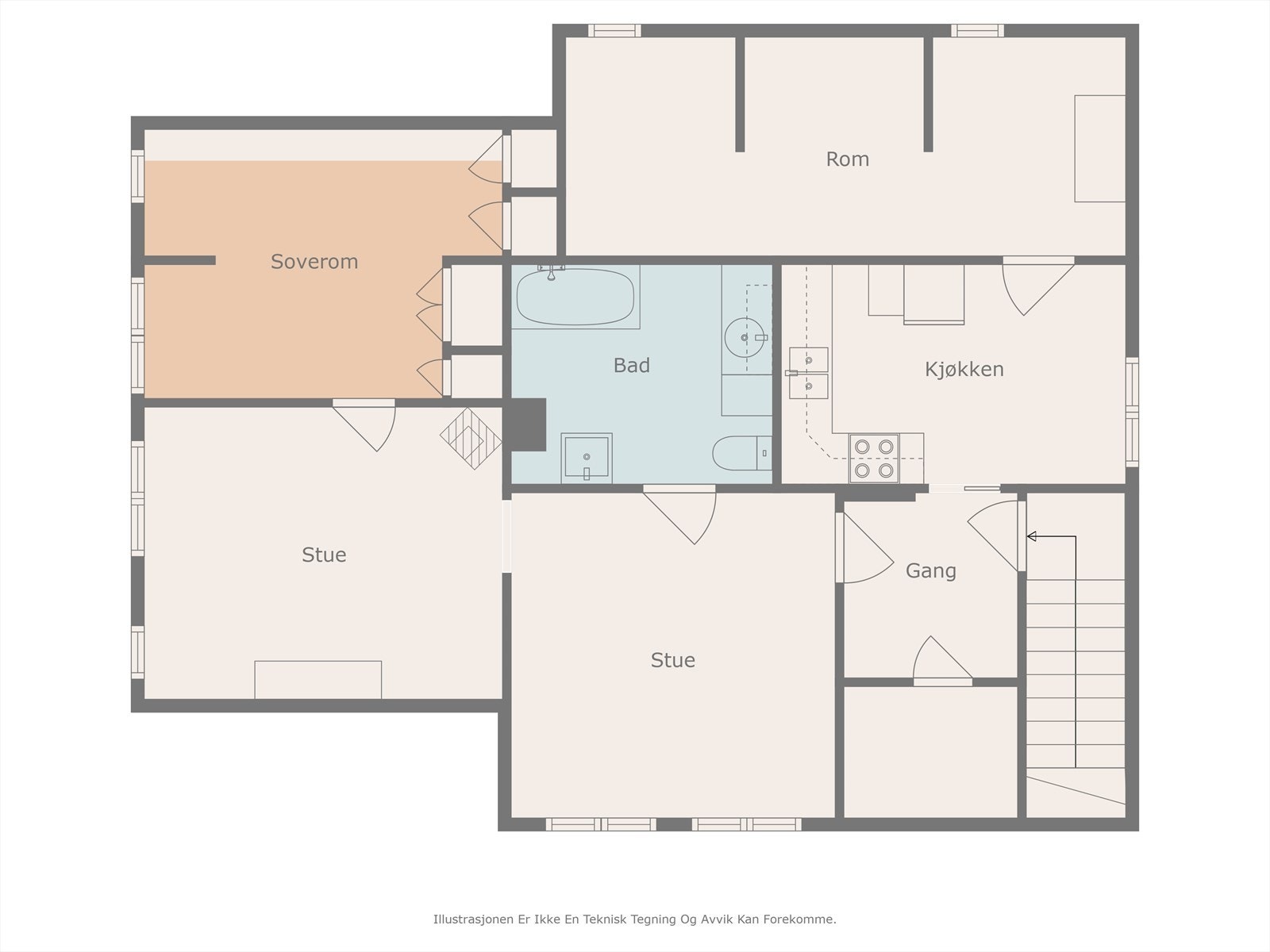 Plantegning 2.etasje. Galleribilde