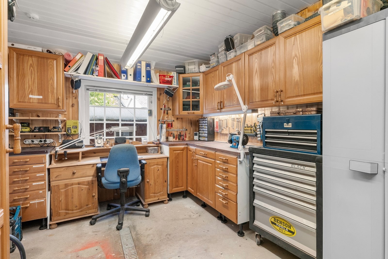 Hobbyrom i uthus. Galleribilde