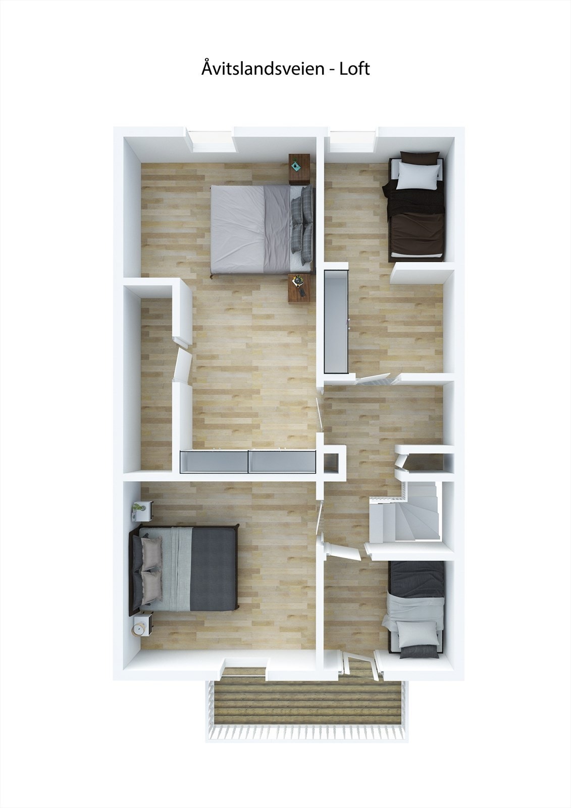 Plantegning loftsetasje Galleribilde