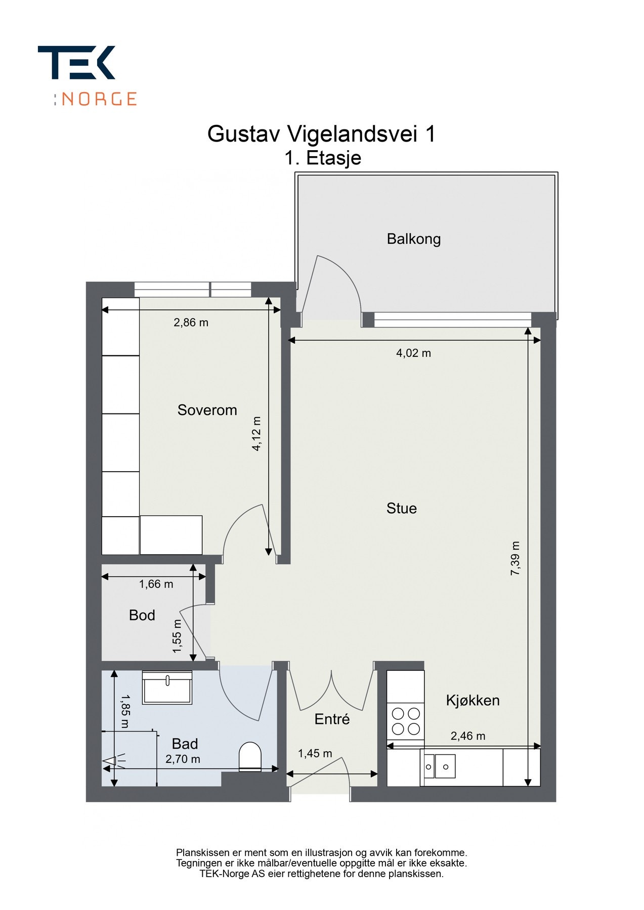 Plantegning Galleribilde