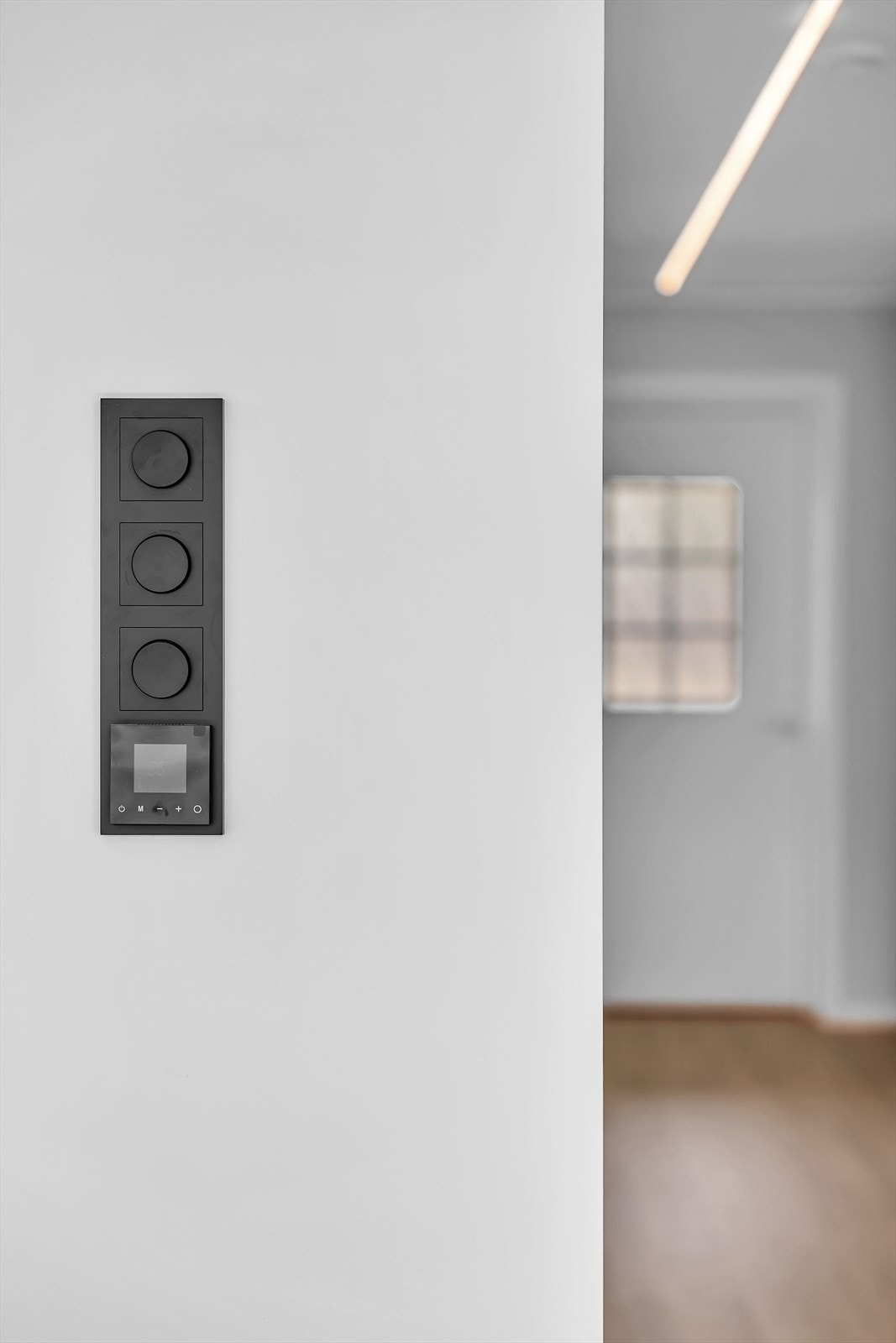 Sorte detaljer rundt om Galleribilde