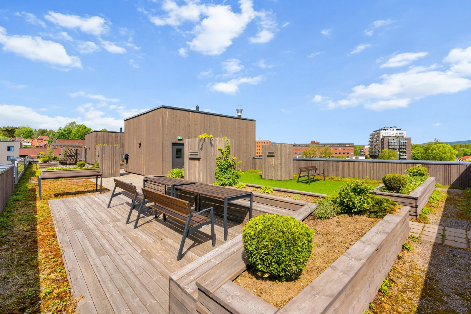 For ytterligere informasjon om nabolaget se https://www.livetpafrysja.no/
Takterrasse bygg B. Galleribilde