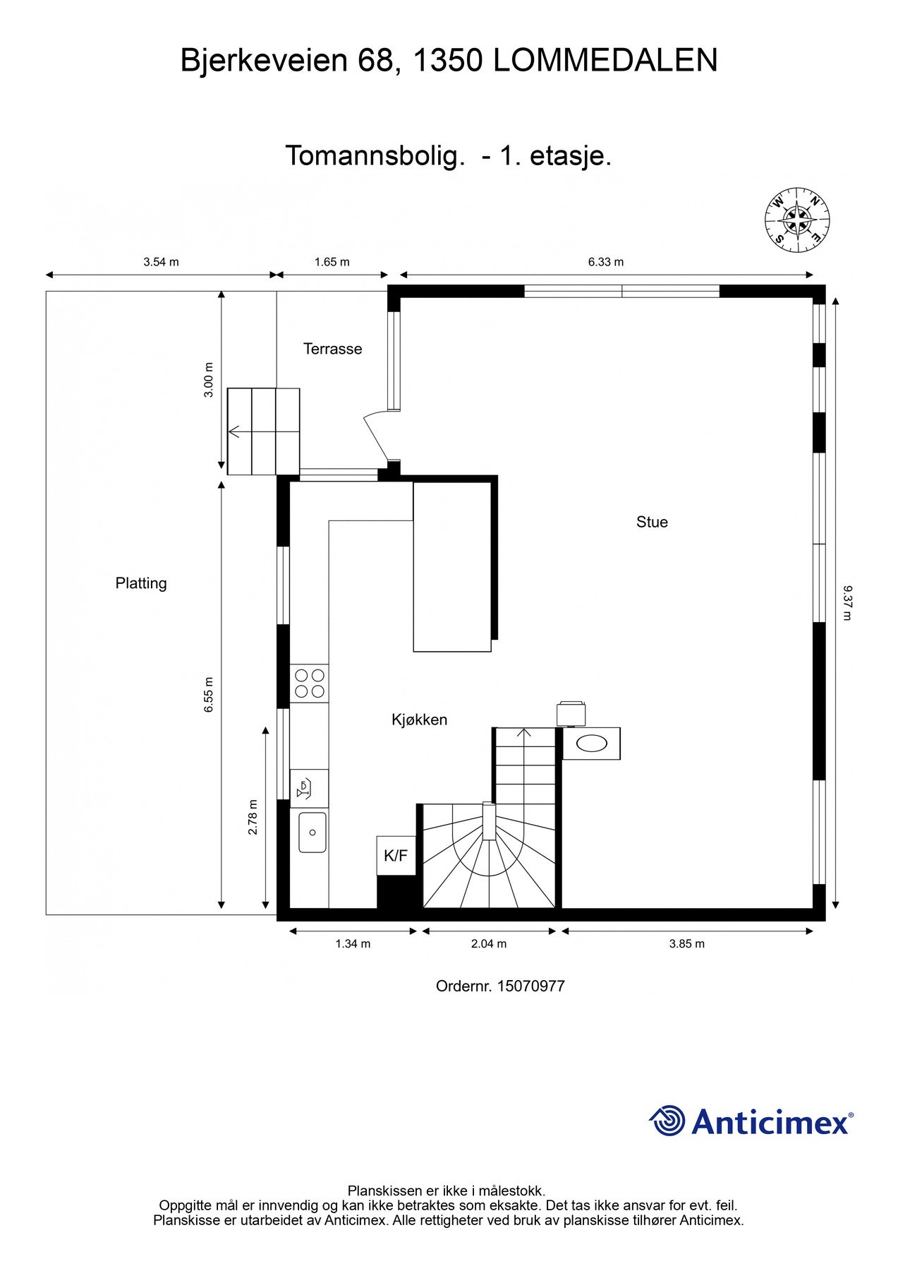 Plantegning- 1 etasje. Galleribilde