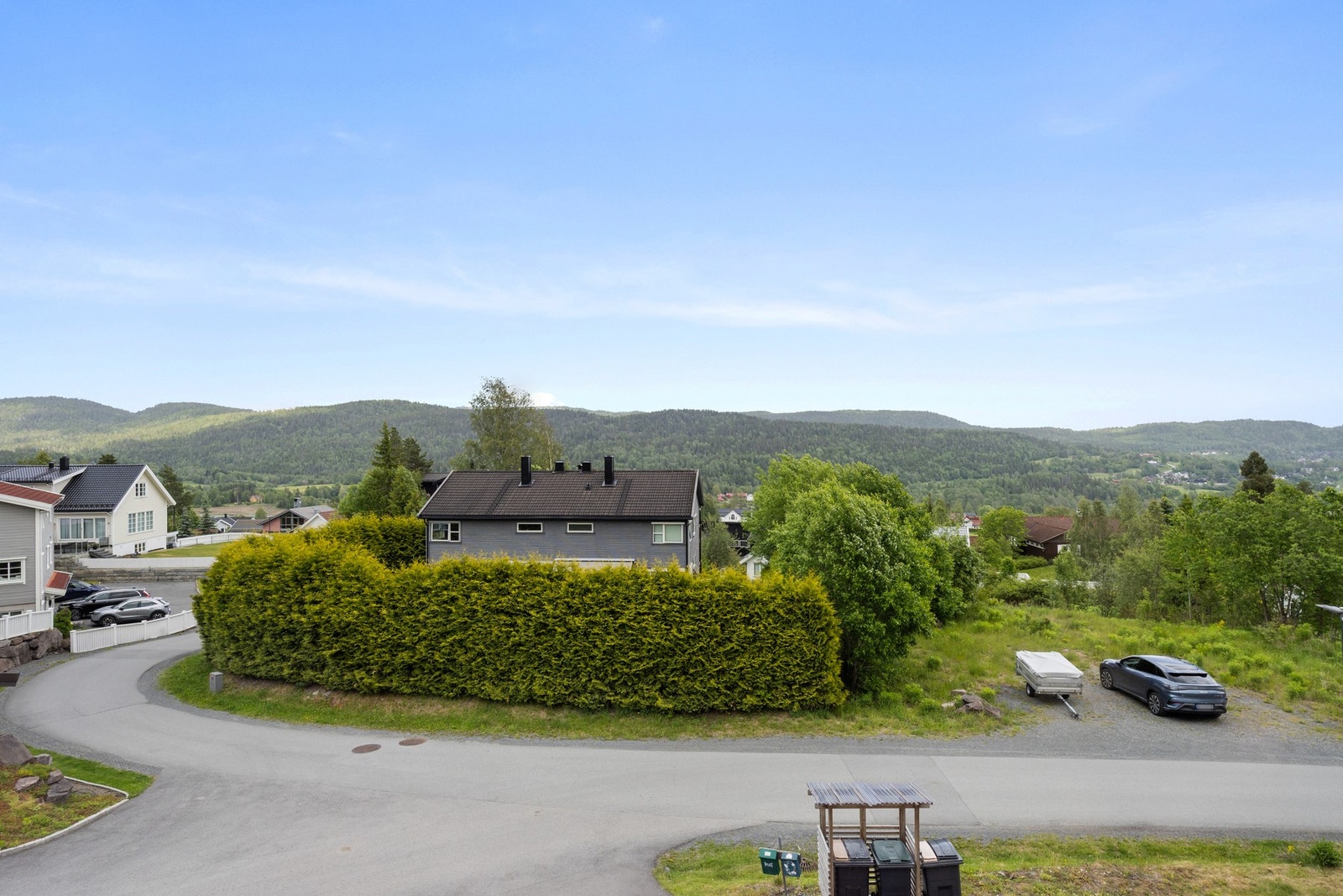 Flott utsikt fra stuevindu Galleribilde