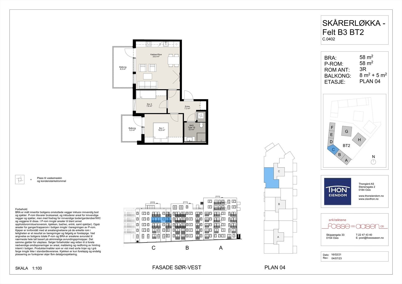 - Unik 3-roms selveierleilighet med to balkonger og høy standard - Estimert ferdigstillelse Q3 2025 - Galleribilde