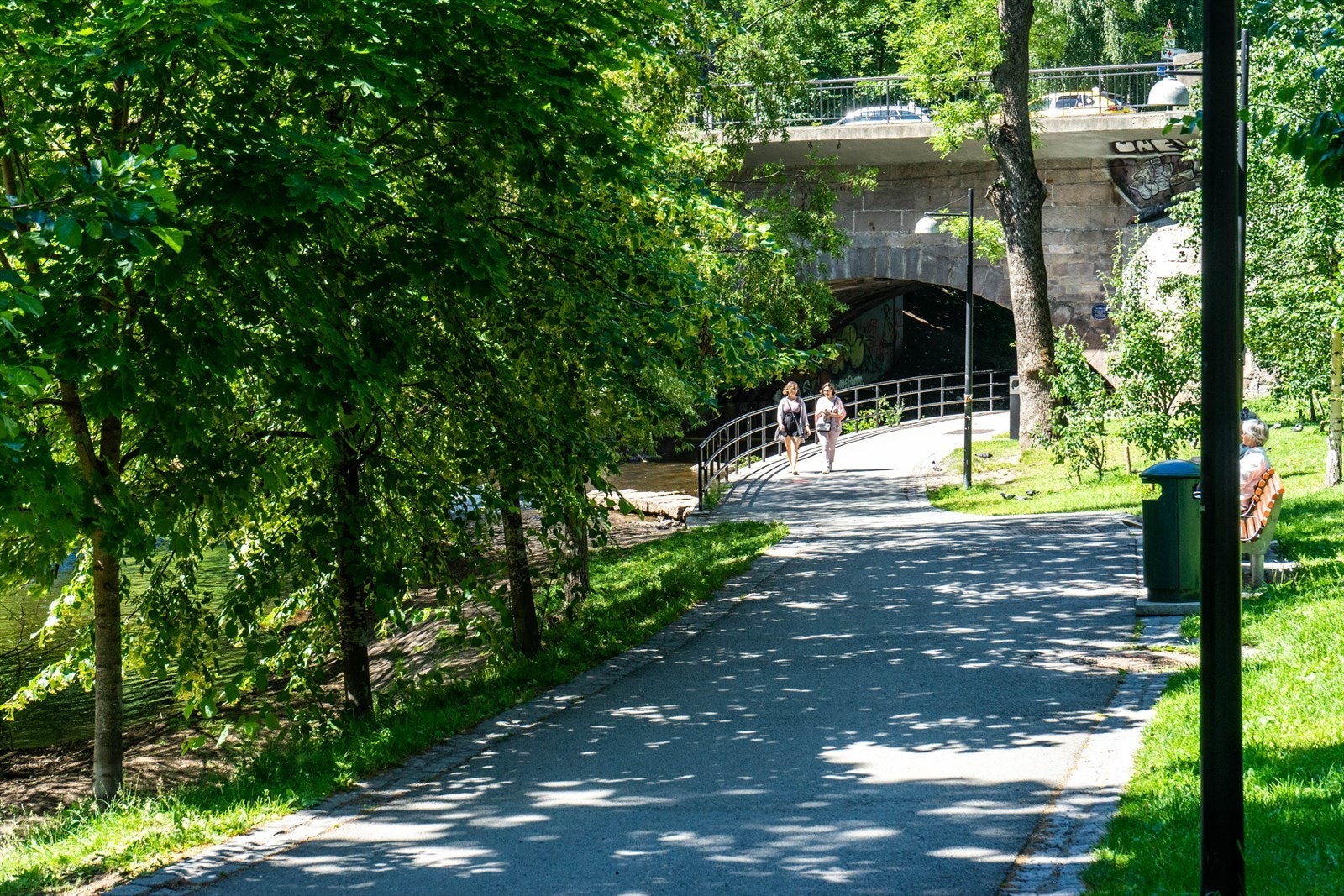 Nærområdet - Leiligheten ligger et steinkast unna nydelige akerselva. Galleribilde