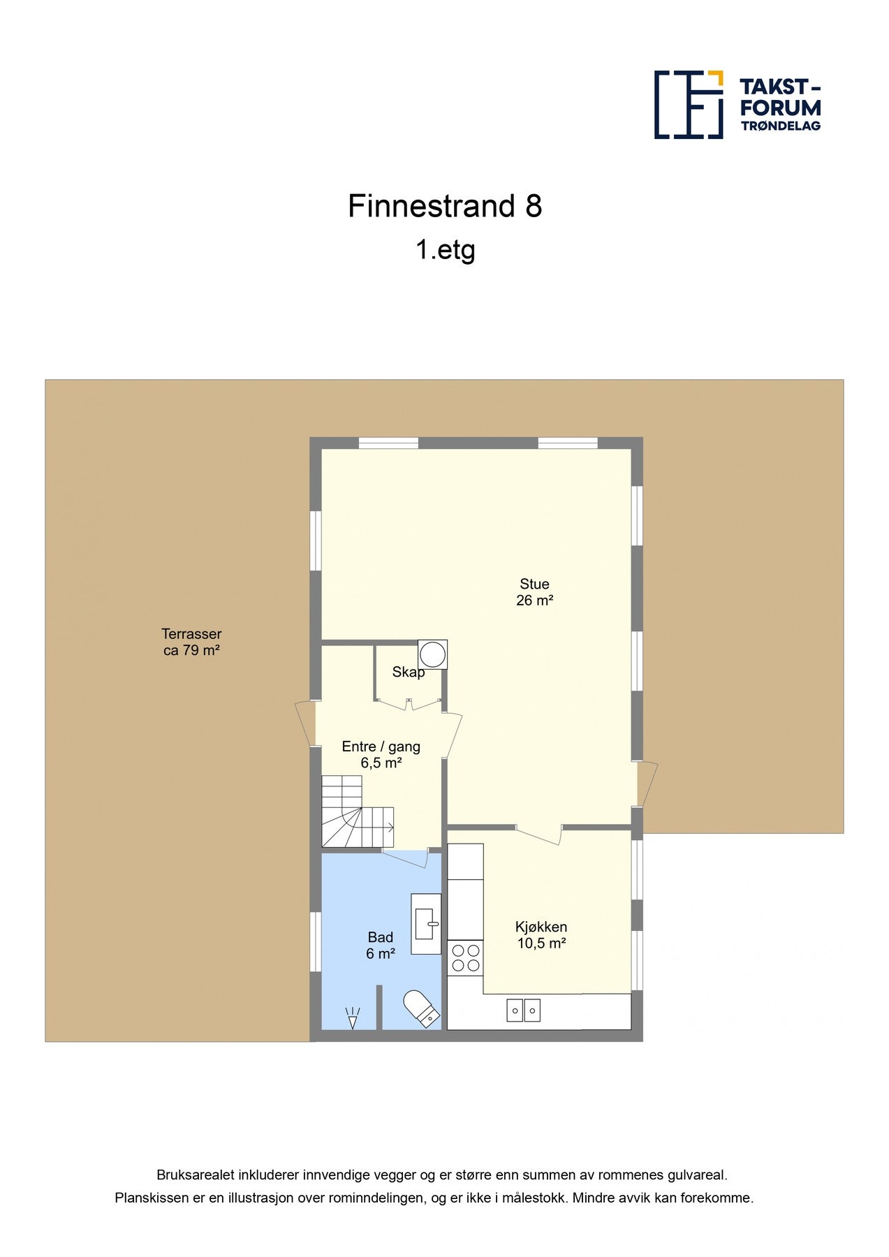 Planskisse 1.Etasje. Galleribilde