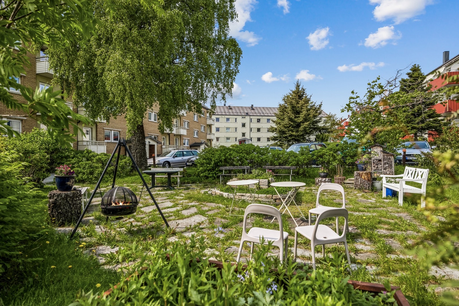 Borettslaget er veldrevet, og har pent opparbeidet felles utearealer for beboerne. Galleribilde