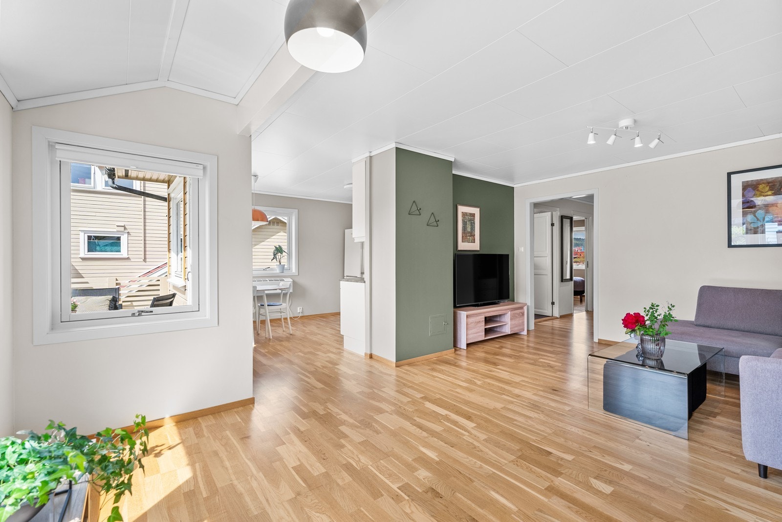 Det er montert varmepumpe i stua Galleribilde