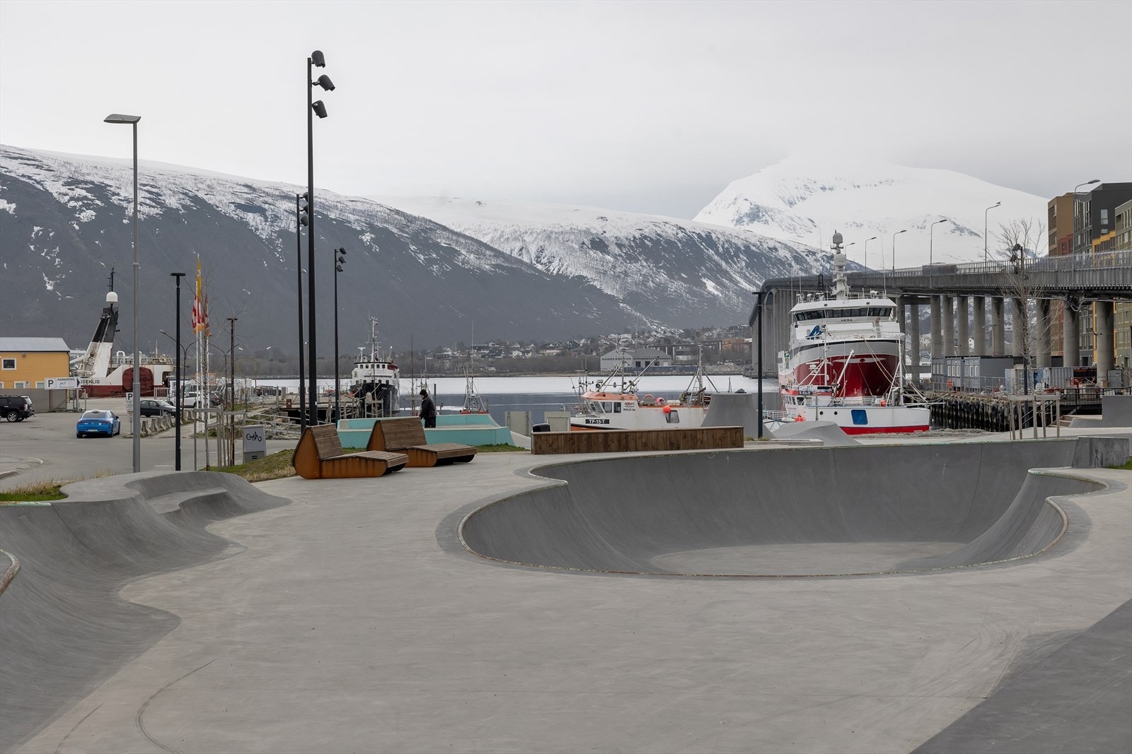 Skatepark like ved Galleribilde