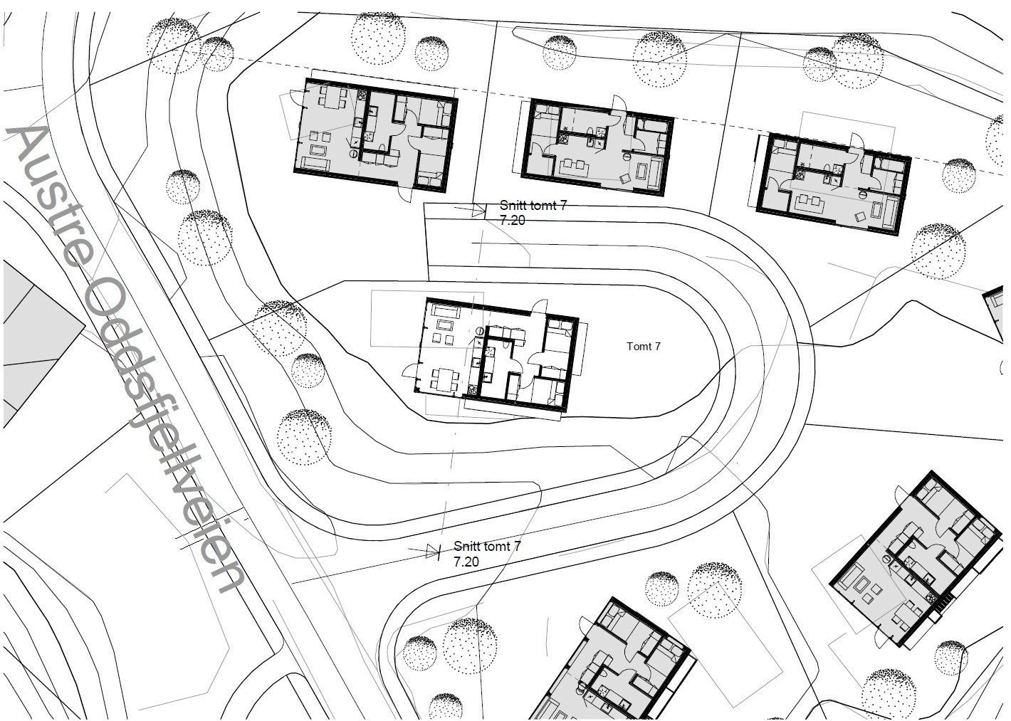 Situasjonsplan Hytteepå tomt 7 er klar for overtakelse Galleribilde