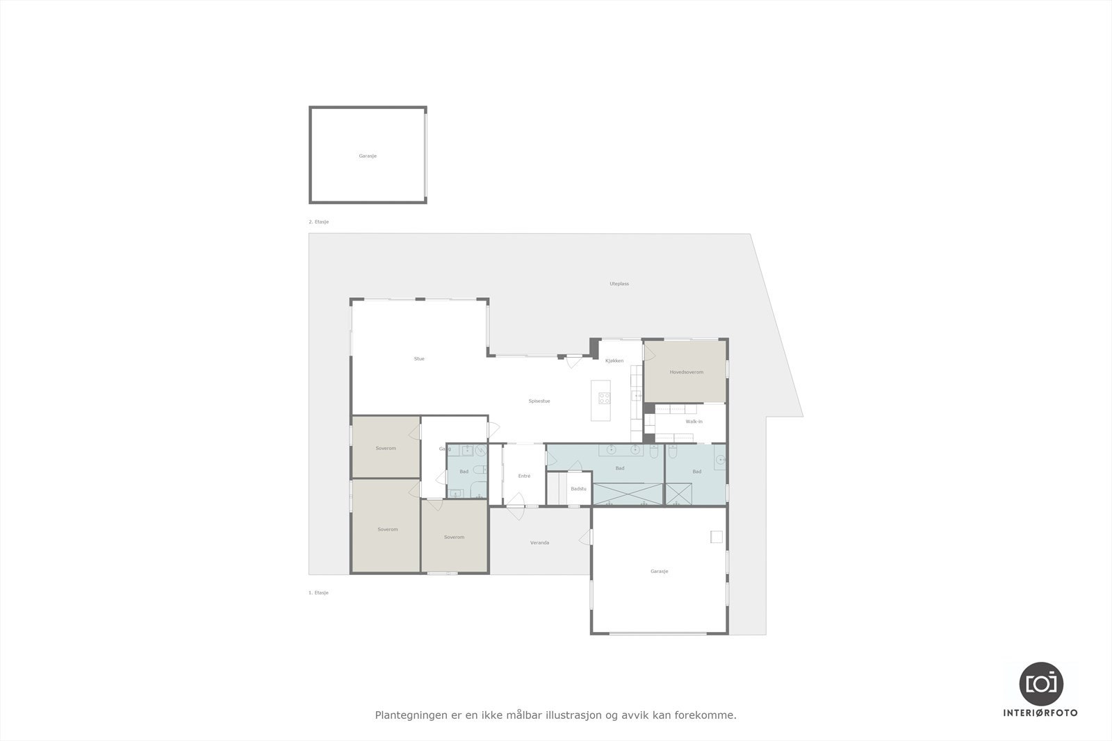 Plantegning Galleribilde