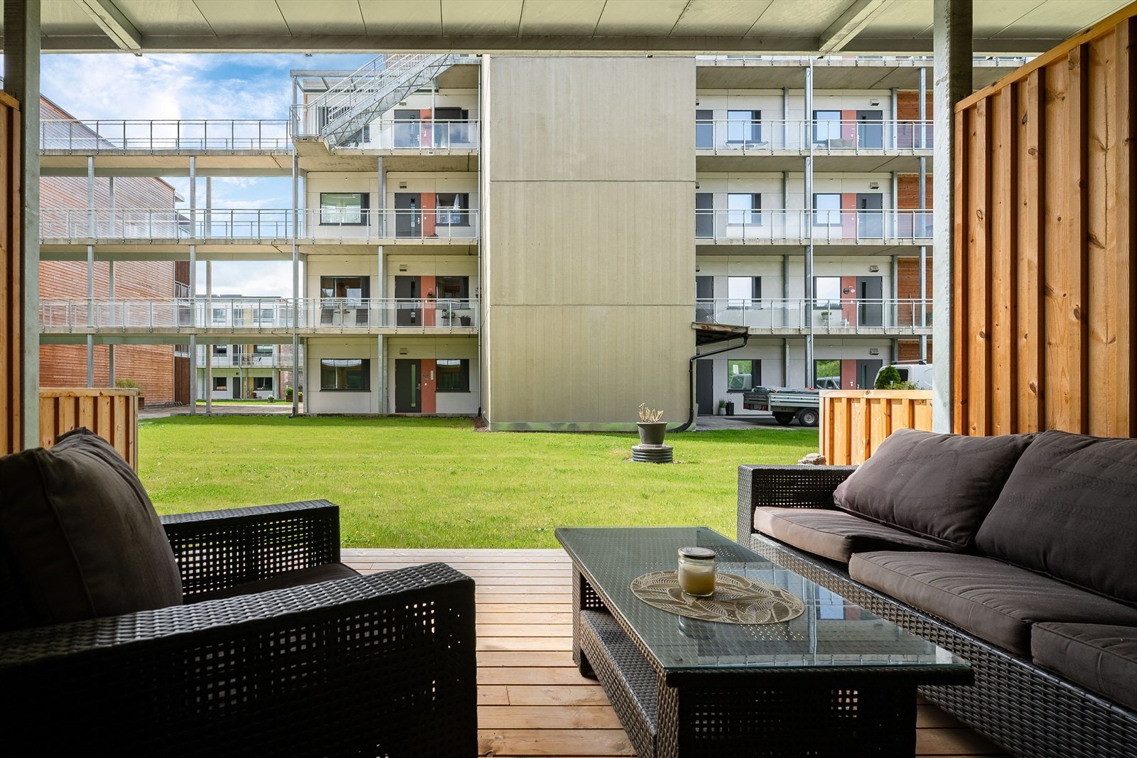 Utsyn fra terrassen Galleribilde