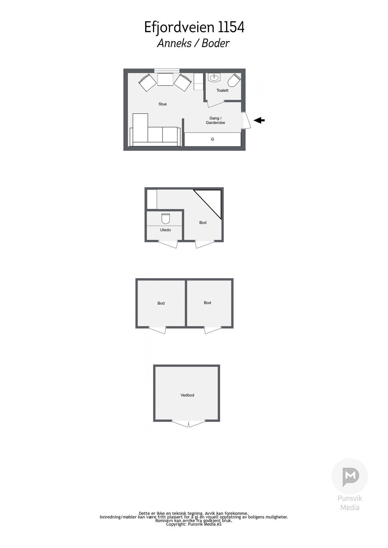 Plantegninger tilleggsbygninger Galleribilde